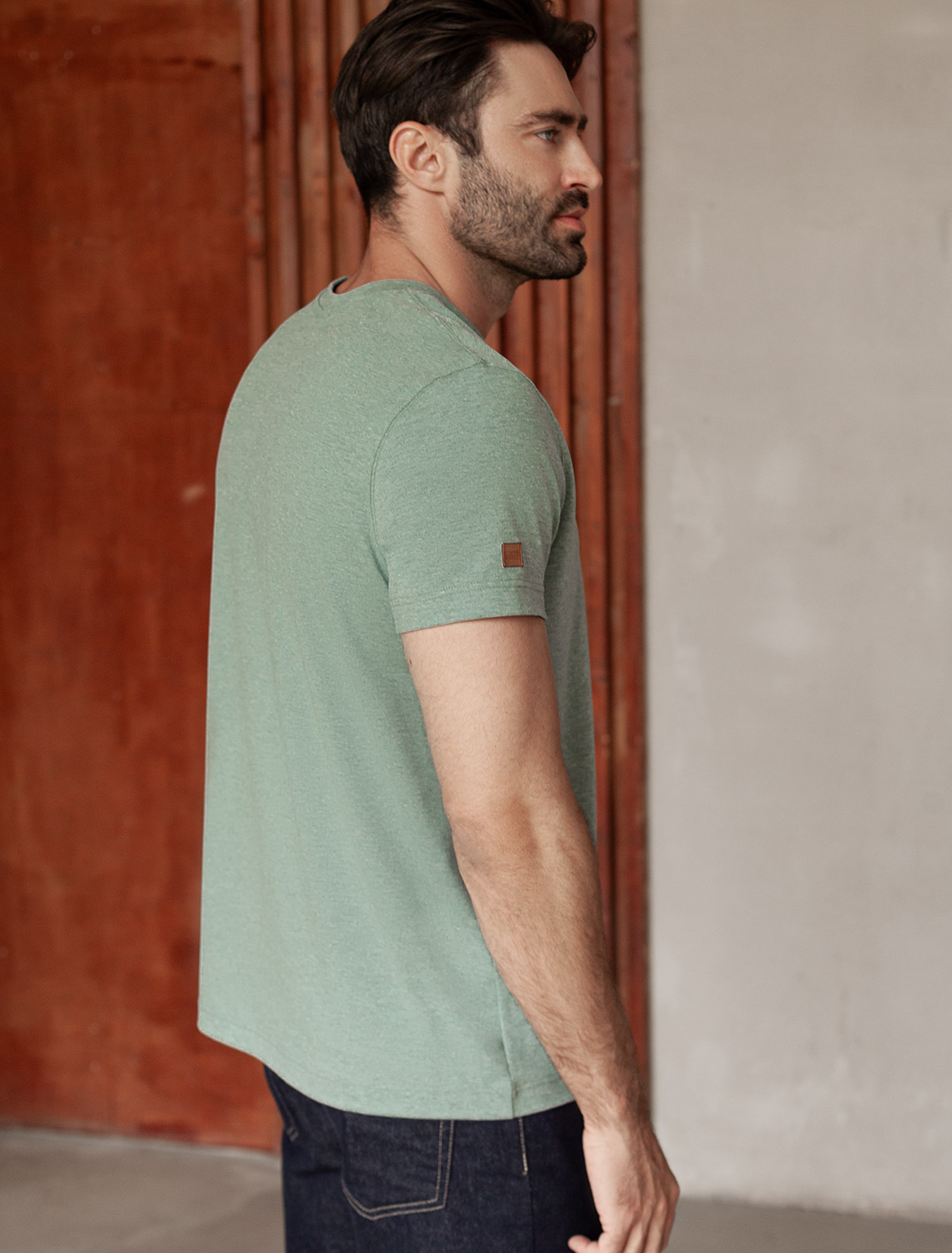 картинка Футболка мужская св.оливковый меланж_adventure от магазина Одежда+