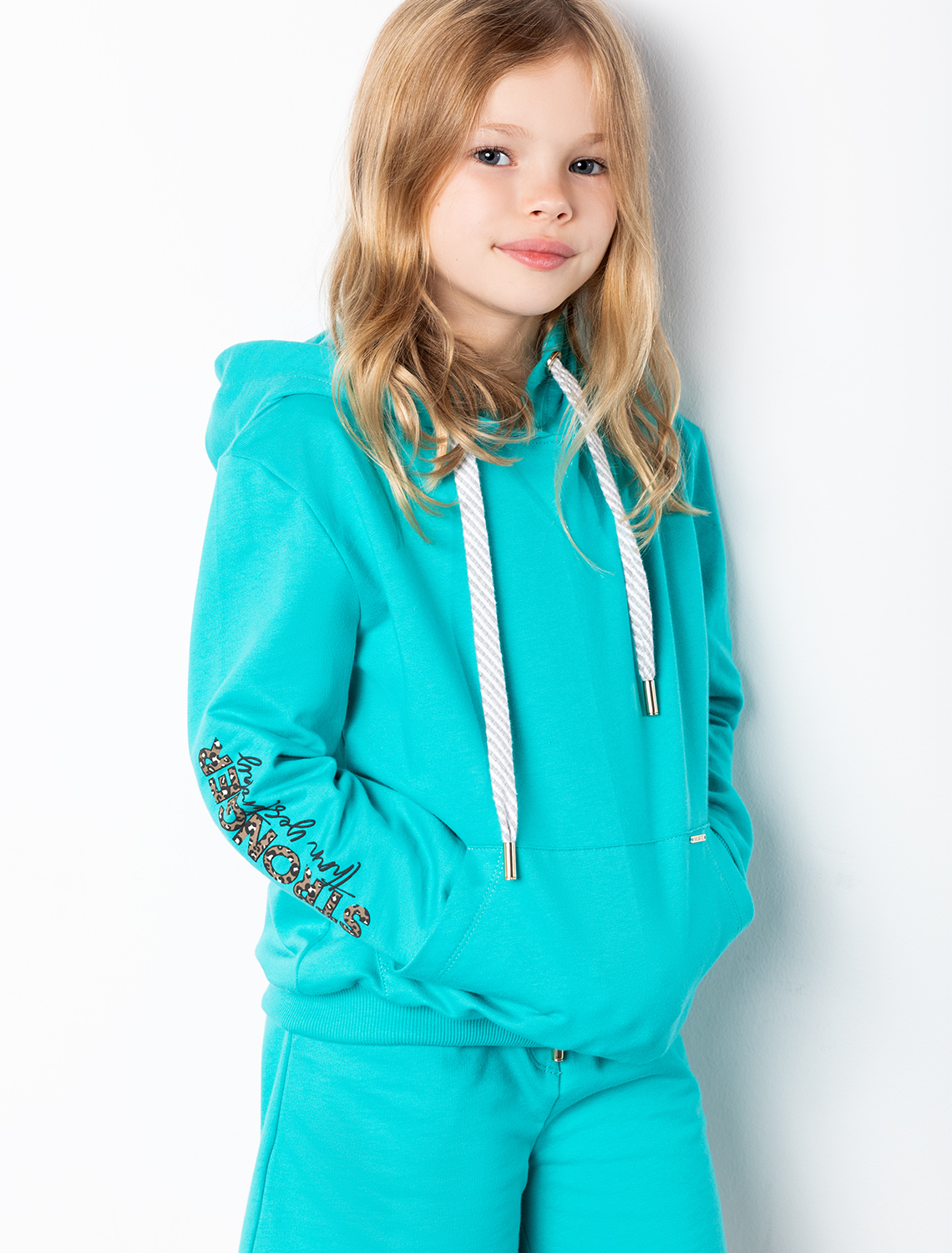 картинка Джемпер для девочки мятный магазин Одежда+ являющийся официальным дистрибьютором в России 