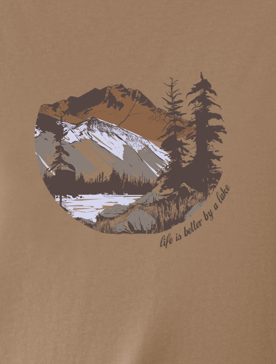 картинка Футболка мужская бежевый_mountain от магазина Одежда+