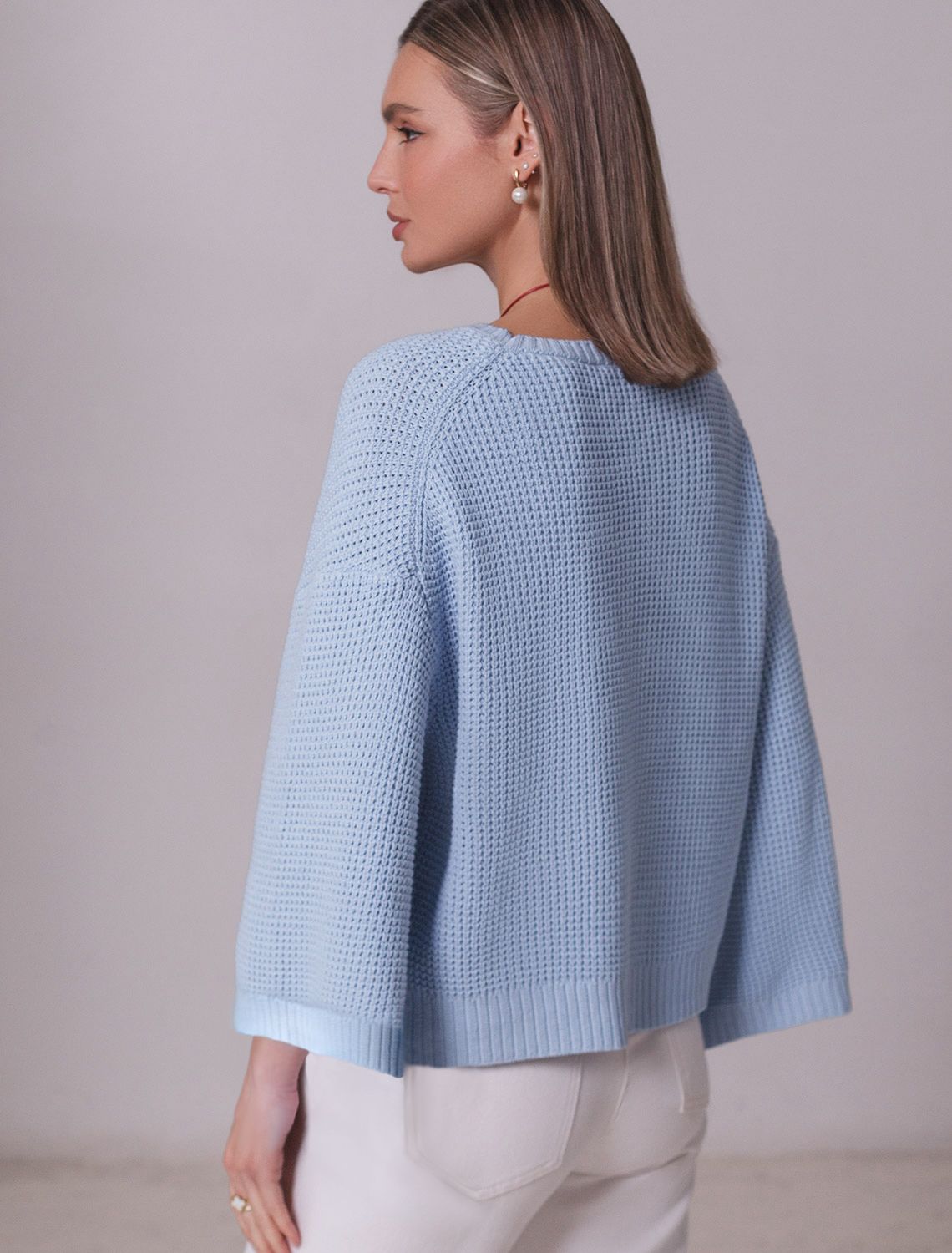 картинка Джемпер женский светло-голубой от магазина Одежда+