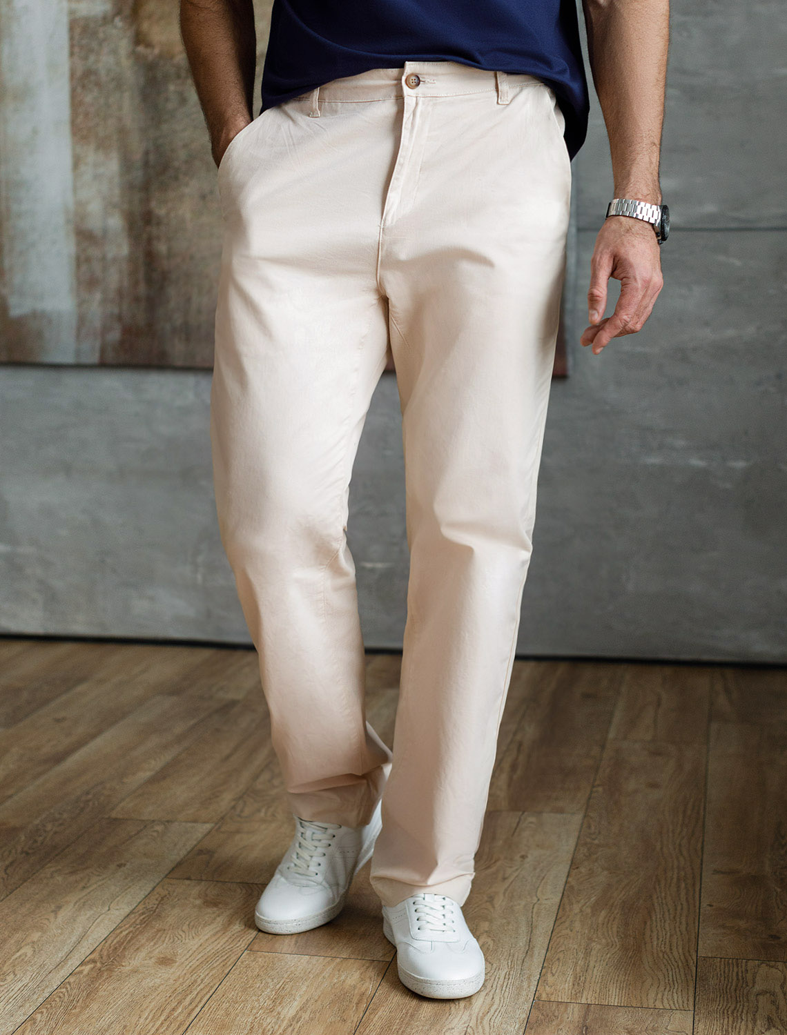 картинка Брюки мужские светло-бежевый от магазина Одежда+