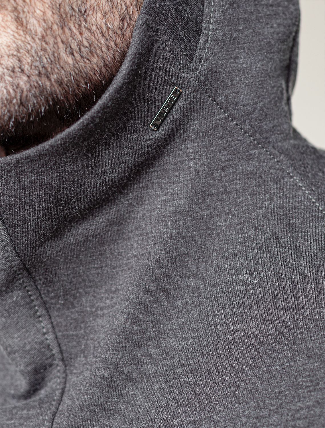 картинка Джемпер мужской серый меланж магазин Одежда+ являющийся официальным дистрибьютором в России 