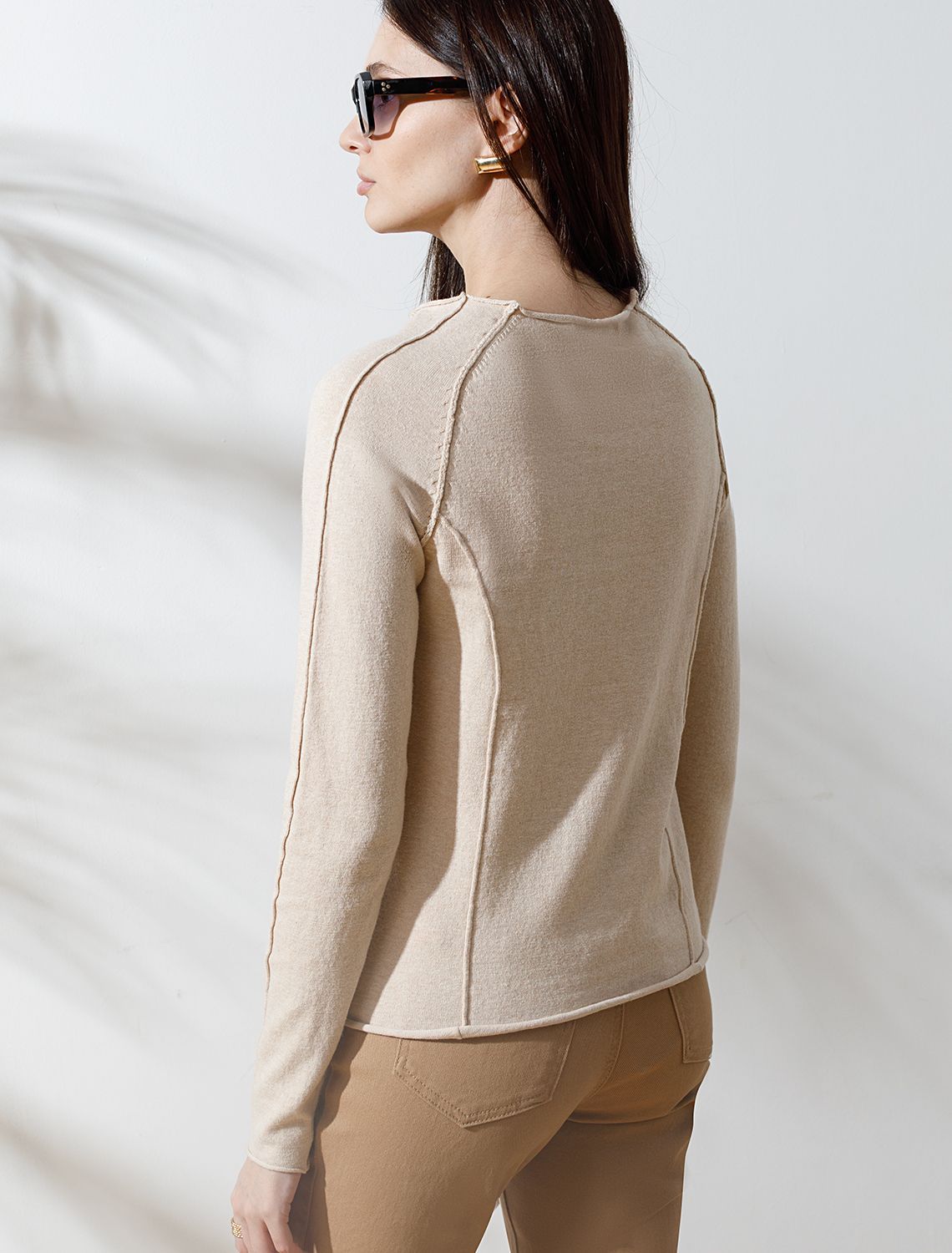 картинка Джемпер женский бежевый меланж от магазина Одежда+