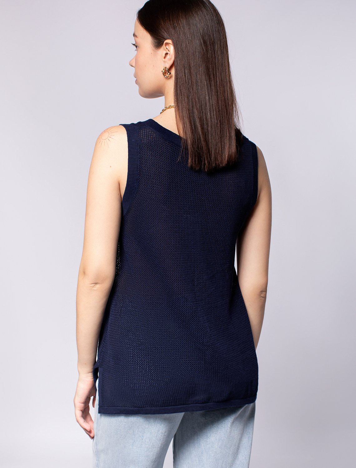 картинка Топ женский темно-синий от магазина Одежда+