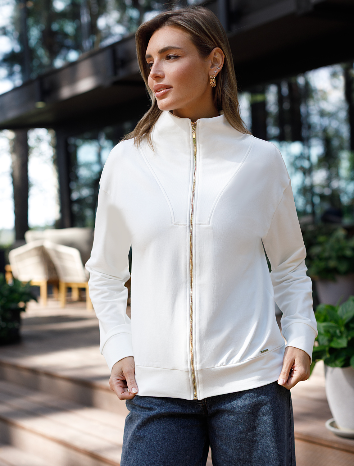 картинка Джемпер женский молочный от магазина Одежда+