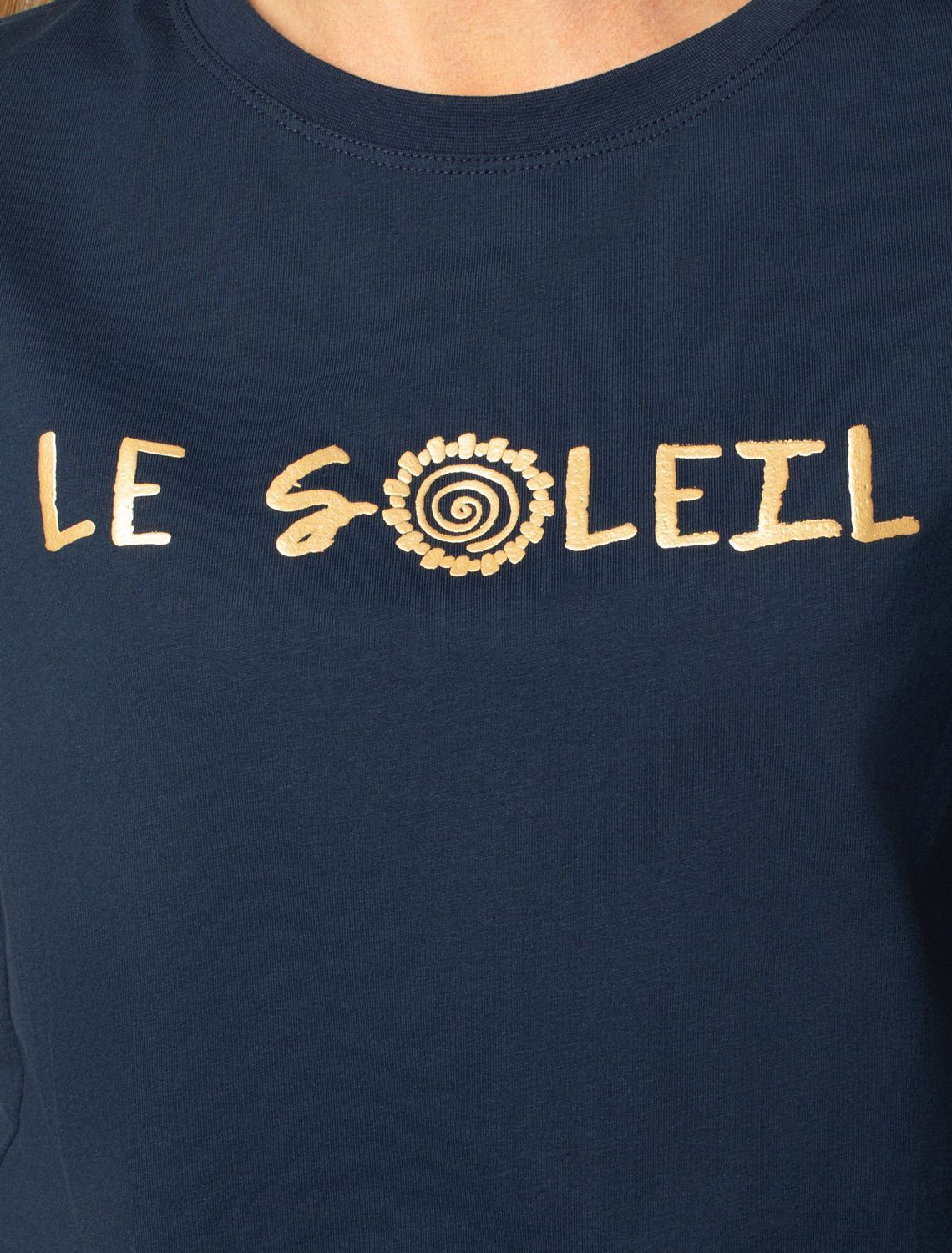 картинка Футболка женская т.синий_le_soleil магазин Одежда+ являющийся официальным дистрибьютором в России 