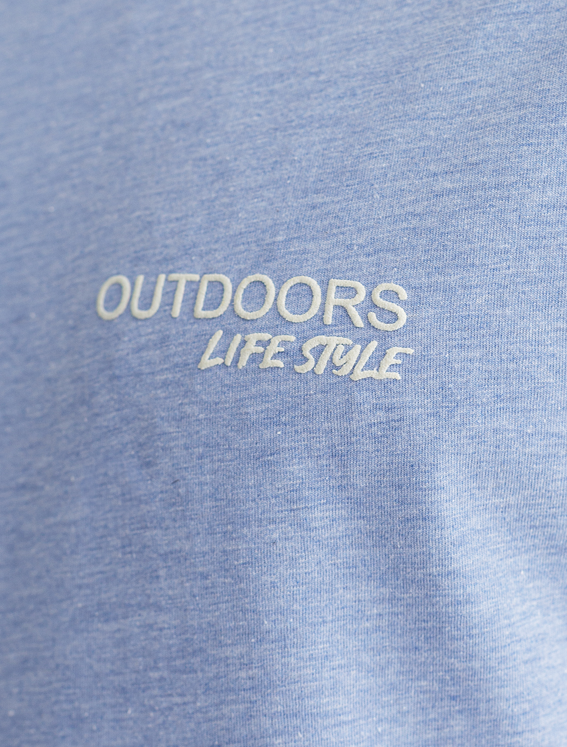 картинка Футболка мужская голубой меланж_outdoors от магазина Одежда+
