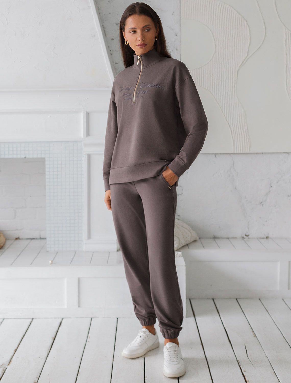 картинка Джемпер женский кофейный от магазина Одежда+