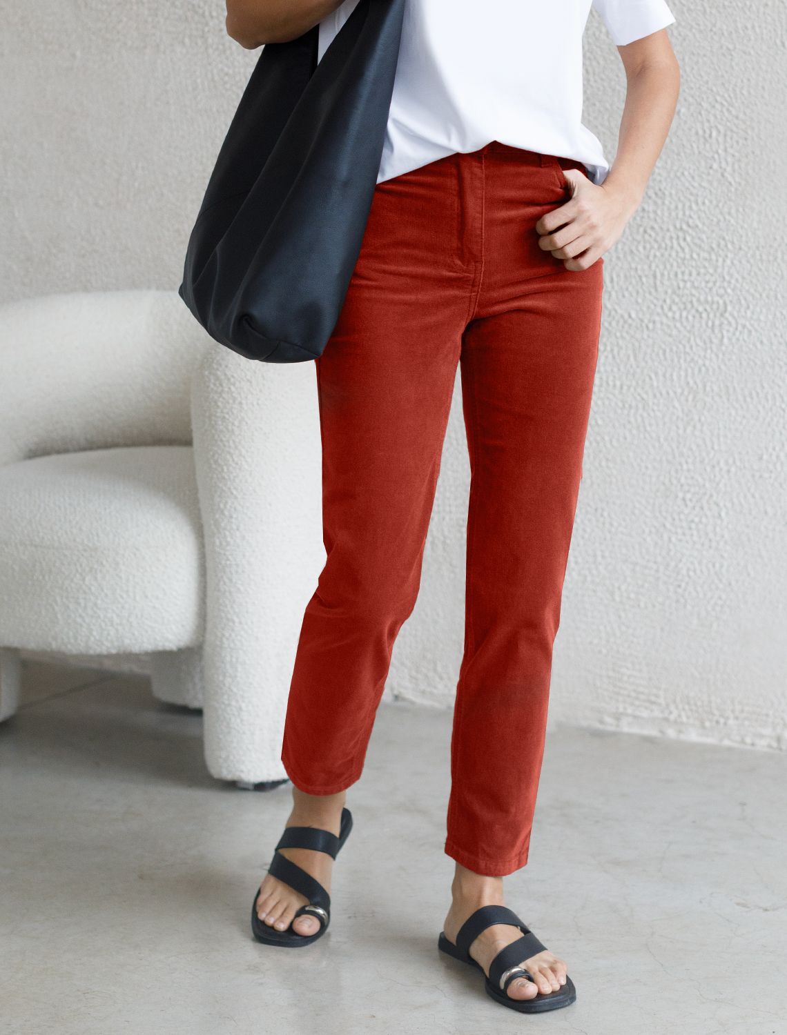 картинка Брюки женские терракотовый от магазина Одежда+