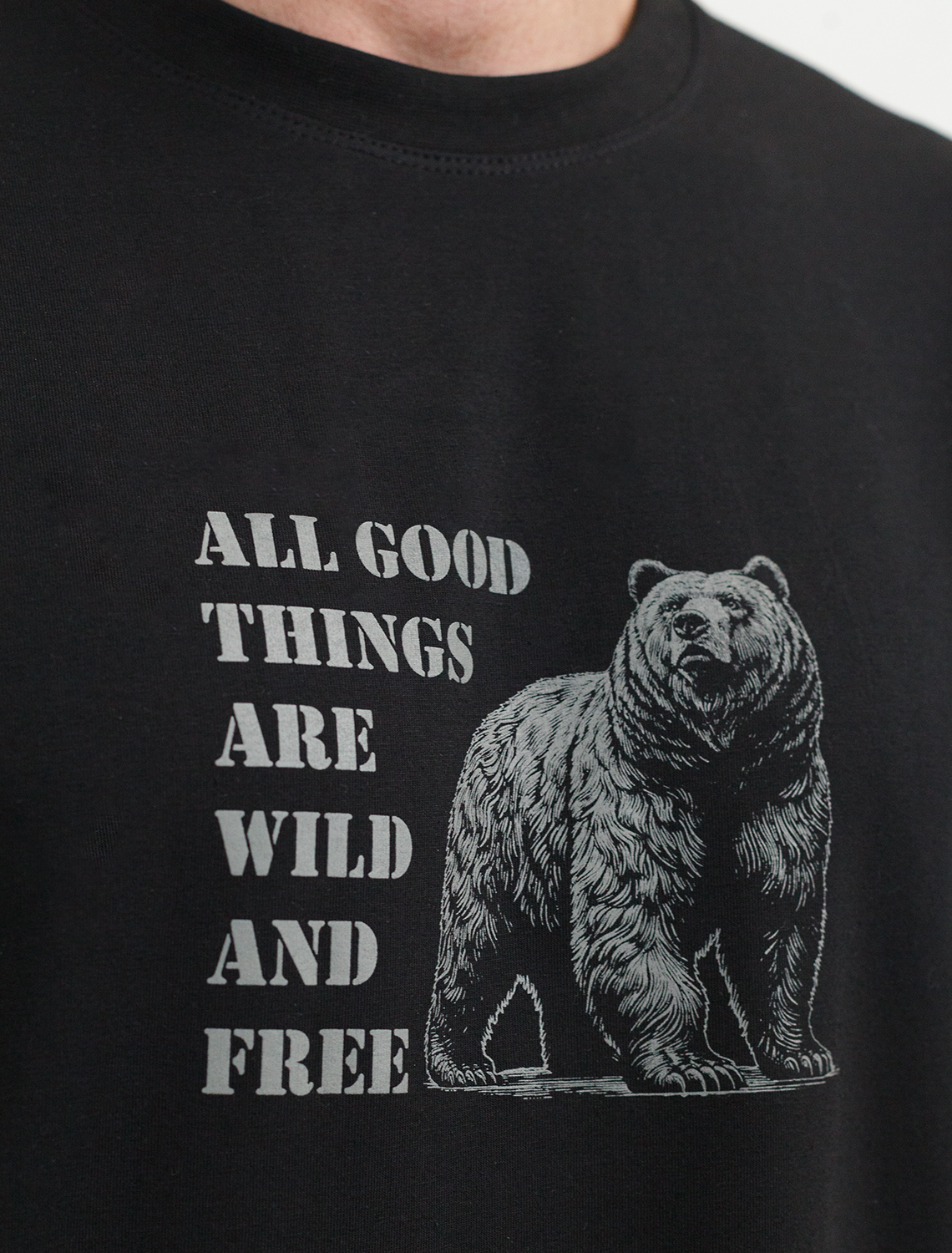 картинка Футболка мужская черный_wild магазин Одежда+ являющийся официальным дистрибьютором в России 
