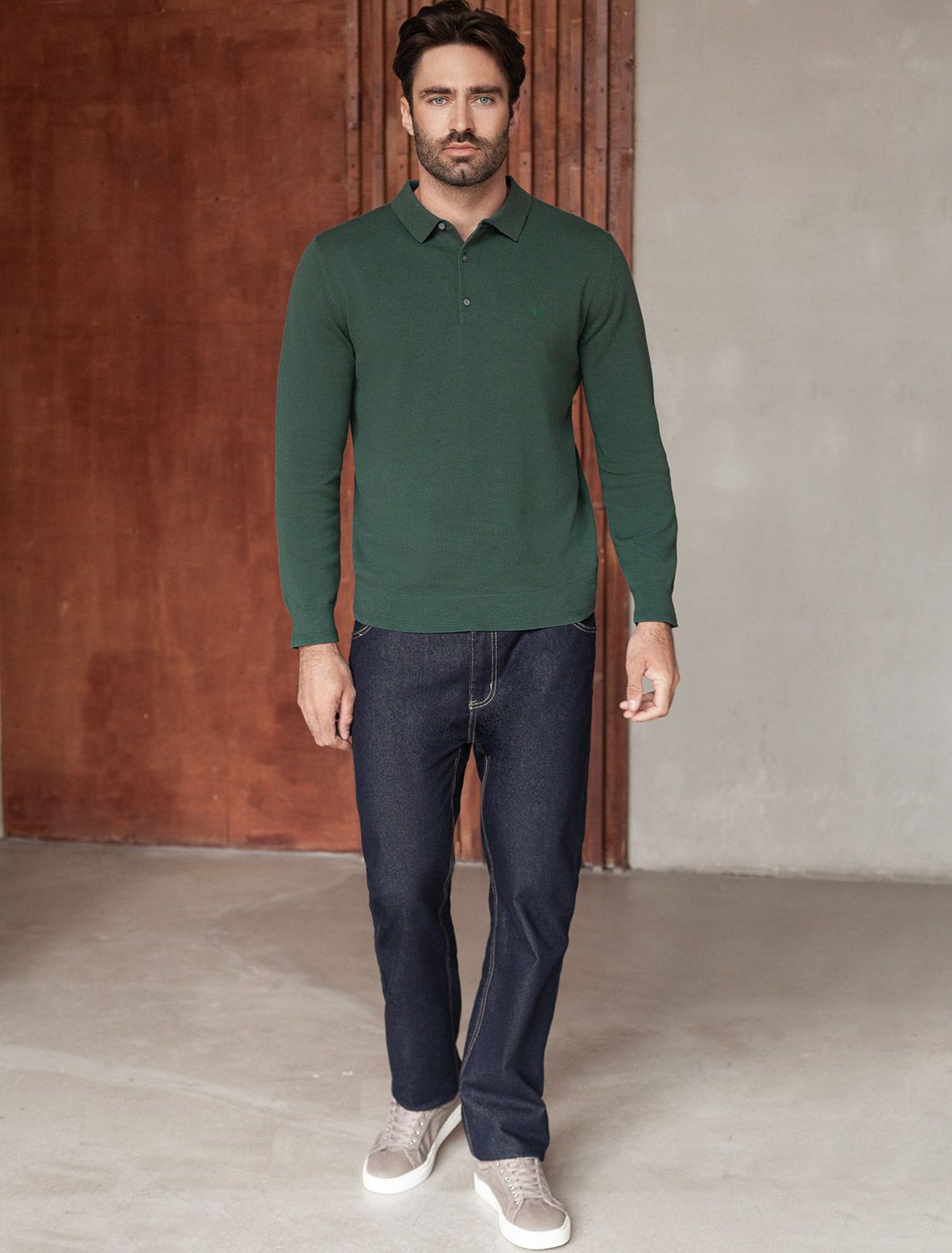 картинка Джемпер мужской дымчатый зеленый от магазина Одежда+