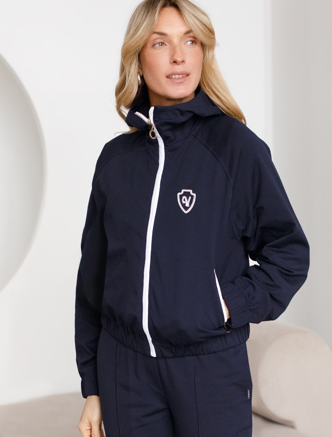 картинка Джемпер женский т.синий магазин Одежда+ являющийся официальным дистрибьютором в России 