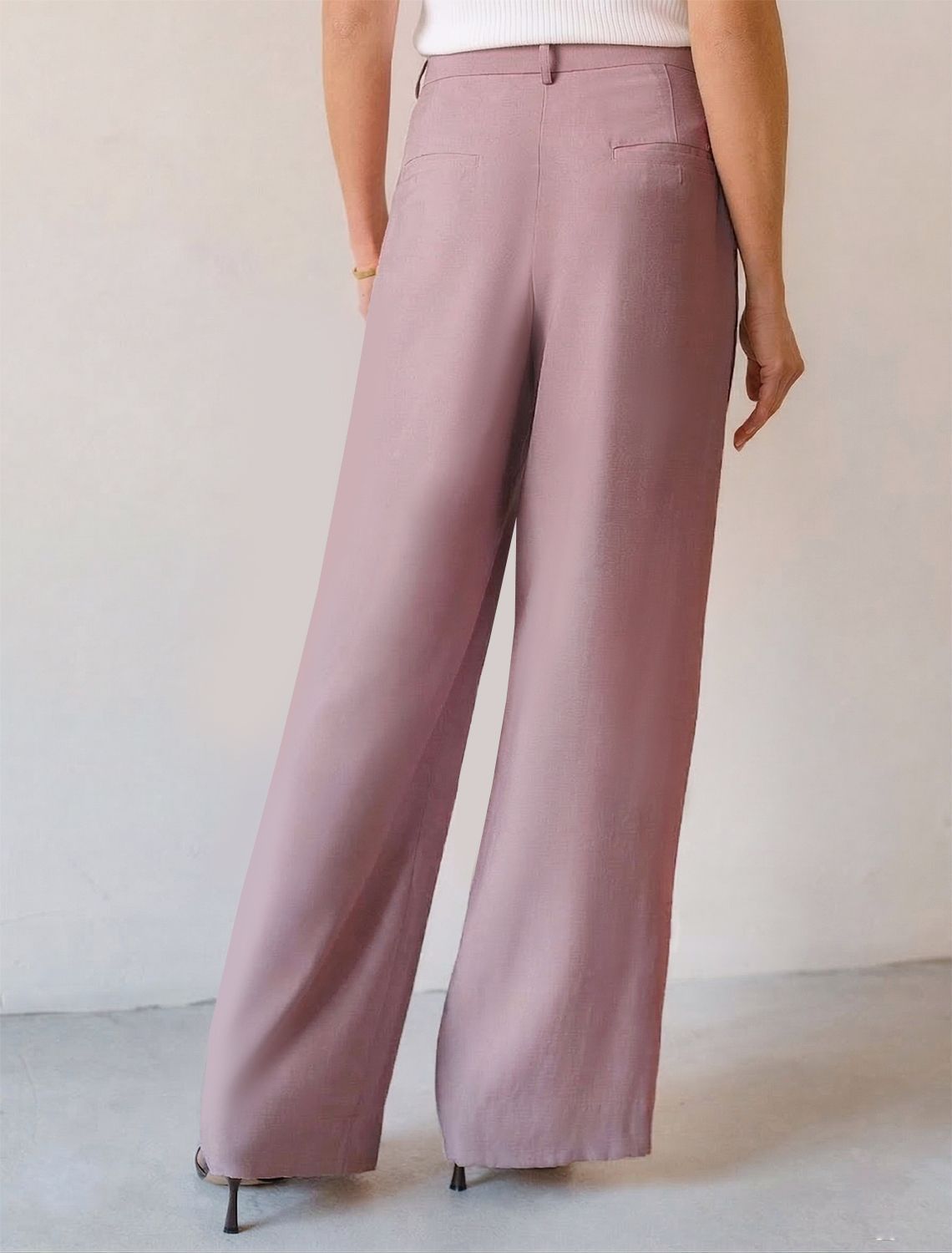 картинка Брюки женские зефирно-розовый от магазина Одежда+