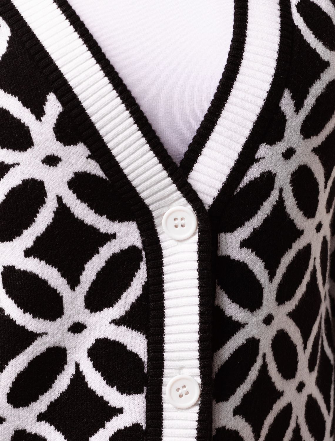 картинка Жакет женский черный-белый магазин Одежда+ являющийся официальным дистрибьютором в России 