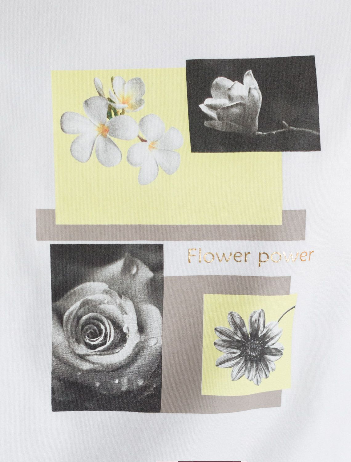 картинка Футболка женская белый_flower_power от магазина Одежда+