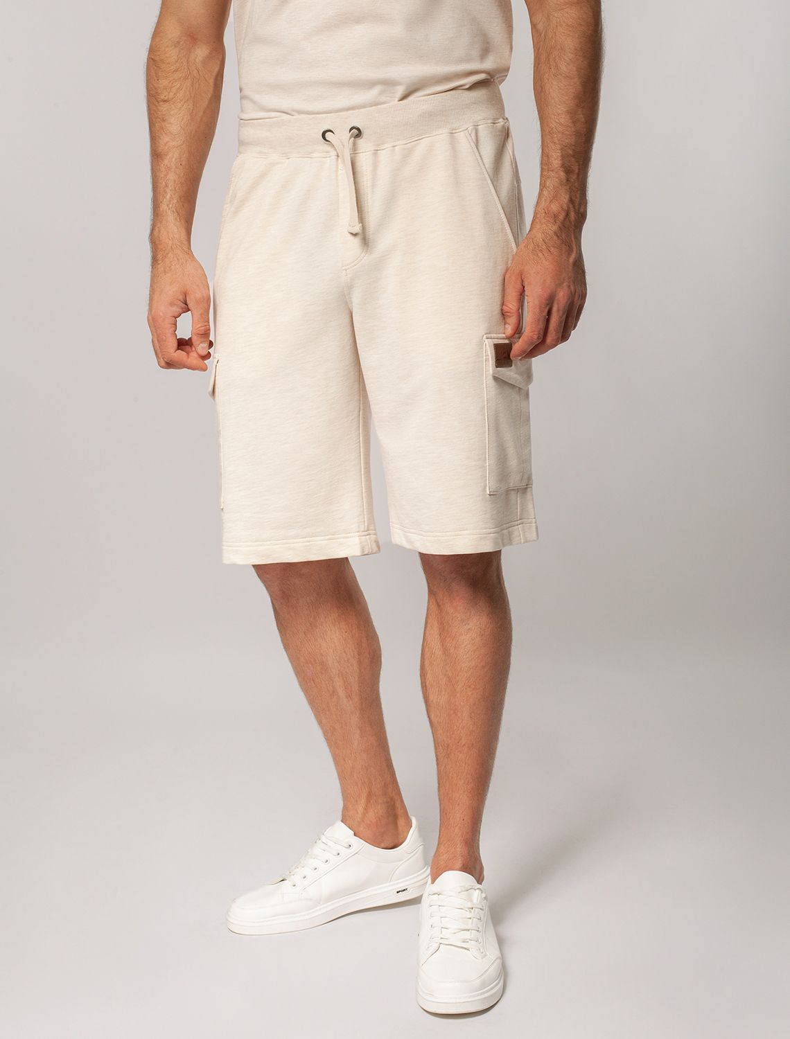 картинка Шорты мужские бежевый меланж от магазина Одежда+