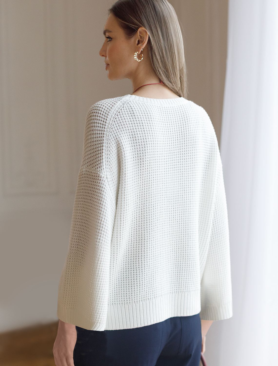 картинка Джемпер женский белый от магазина Одежда+