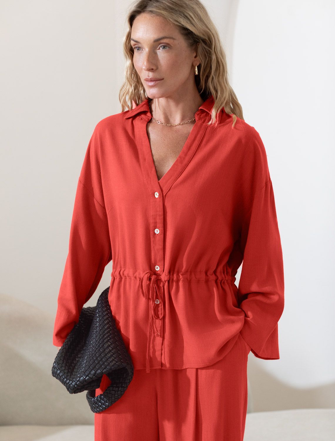 картинка Блузка женская коралловый магазин Одежда+ являющийся официальным дистрибьютором в России 