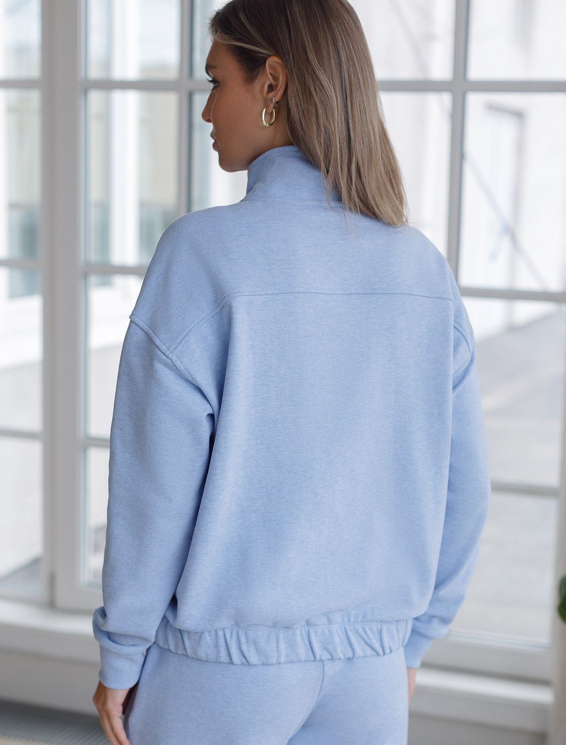 картинка Джемпер женский голубой меланж от магазина Одежда+