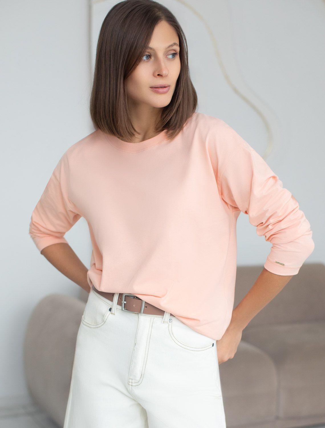 картинка Джемпер женский пудровый от магазина Одежда+
