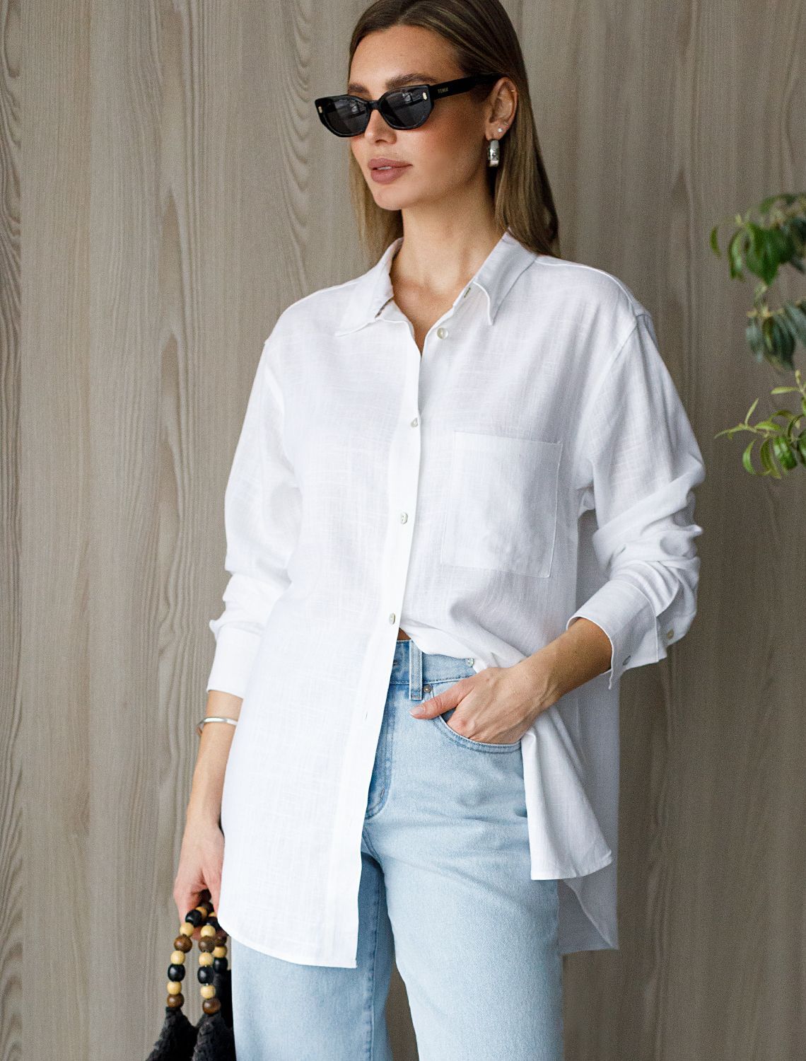 картинка Блузка женская белый магазин Одежда+ являющийся официальным дистрибьютором в России 