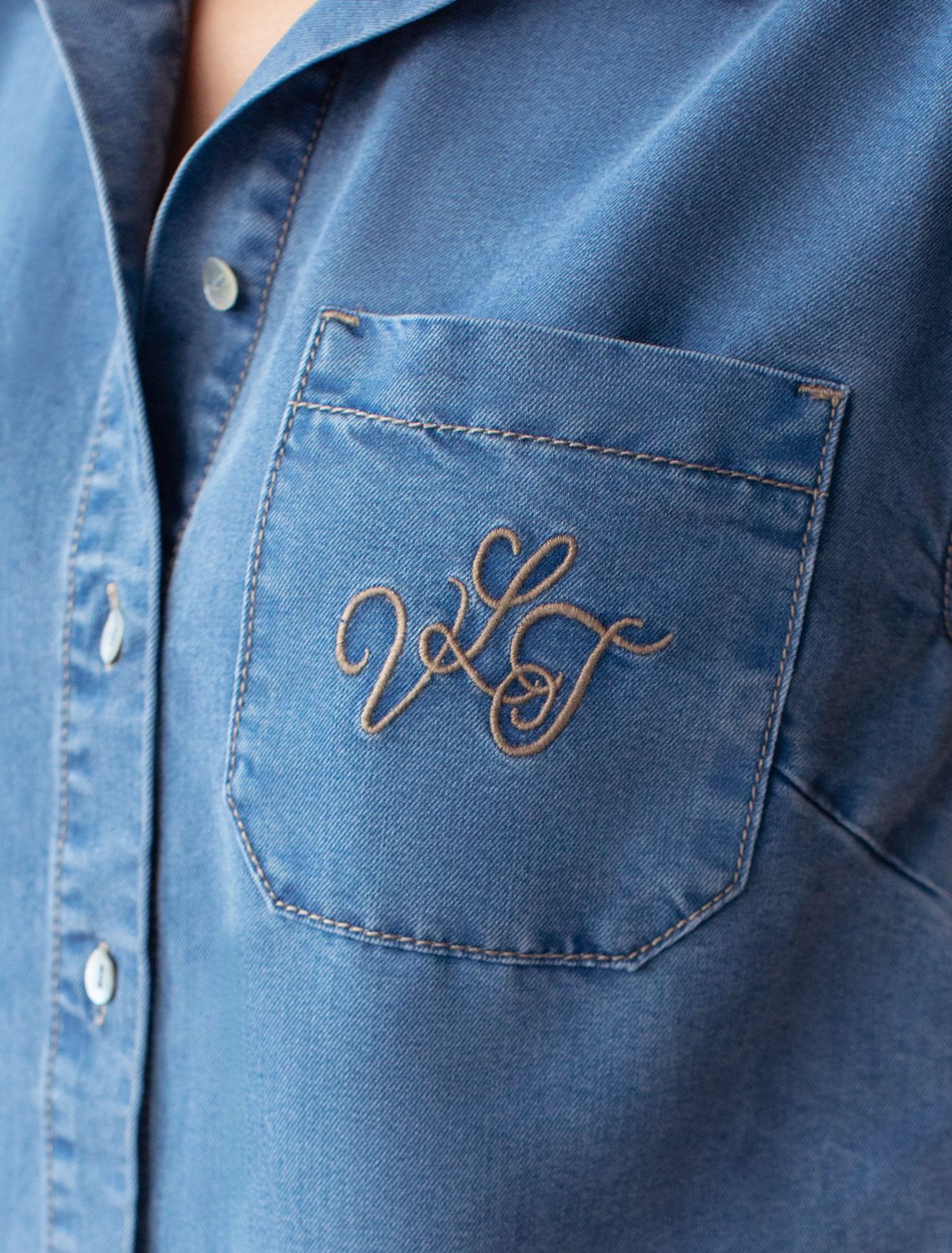 картинка Блузка женская светло-синий от магазина Одежда+