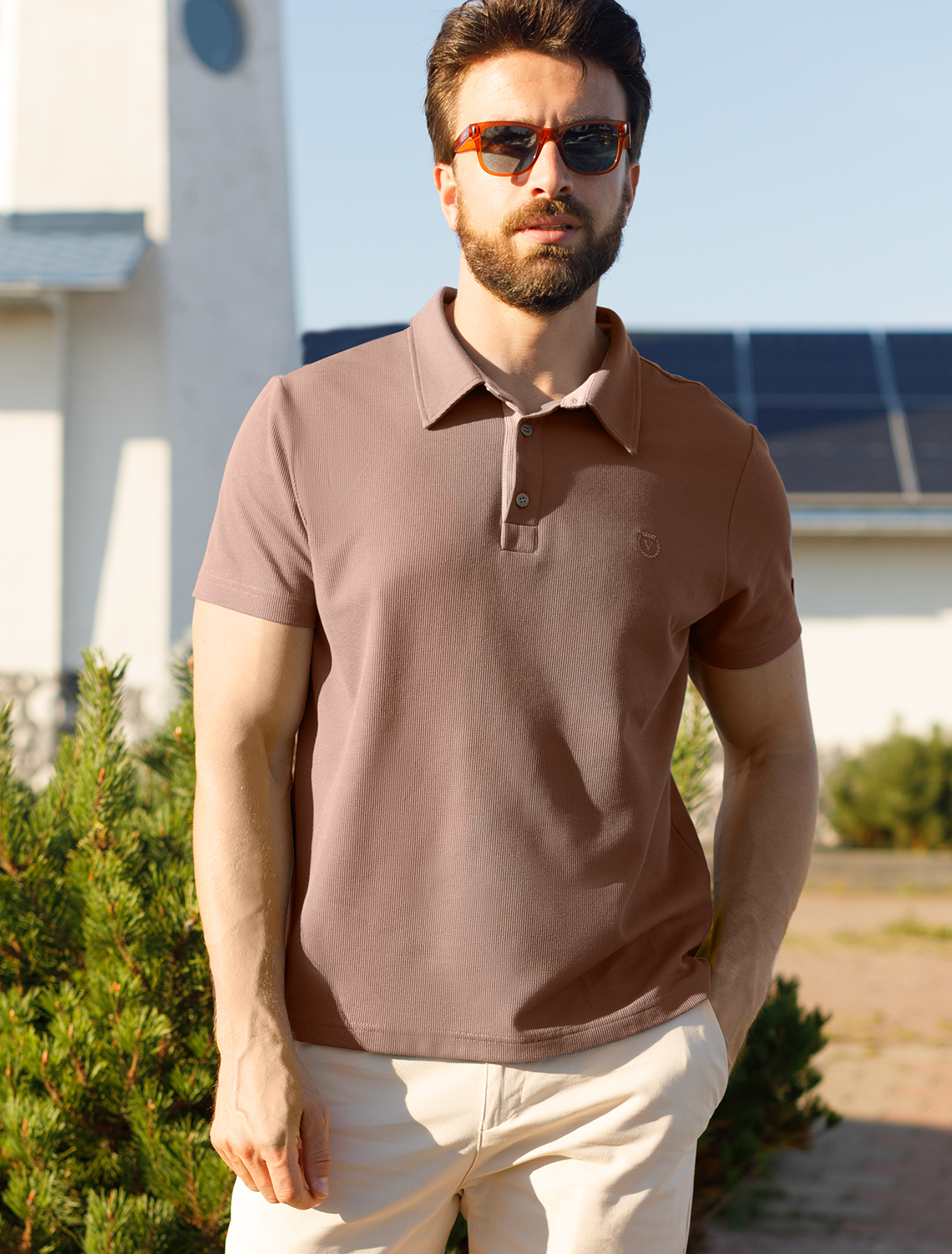 картинка Футболка мужская коричневый магазин Одежда+ являющийся официальным дистрибьютором в России 