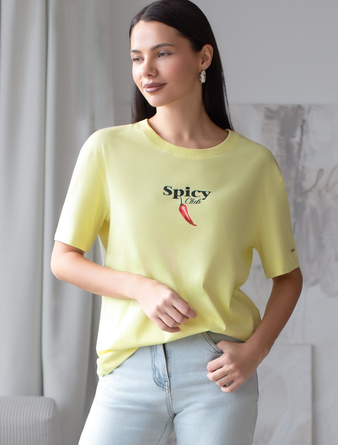 картинка Футболка женская лимонный_spicy от магазина Одежда+