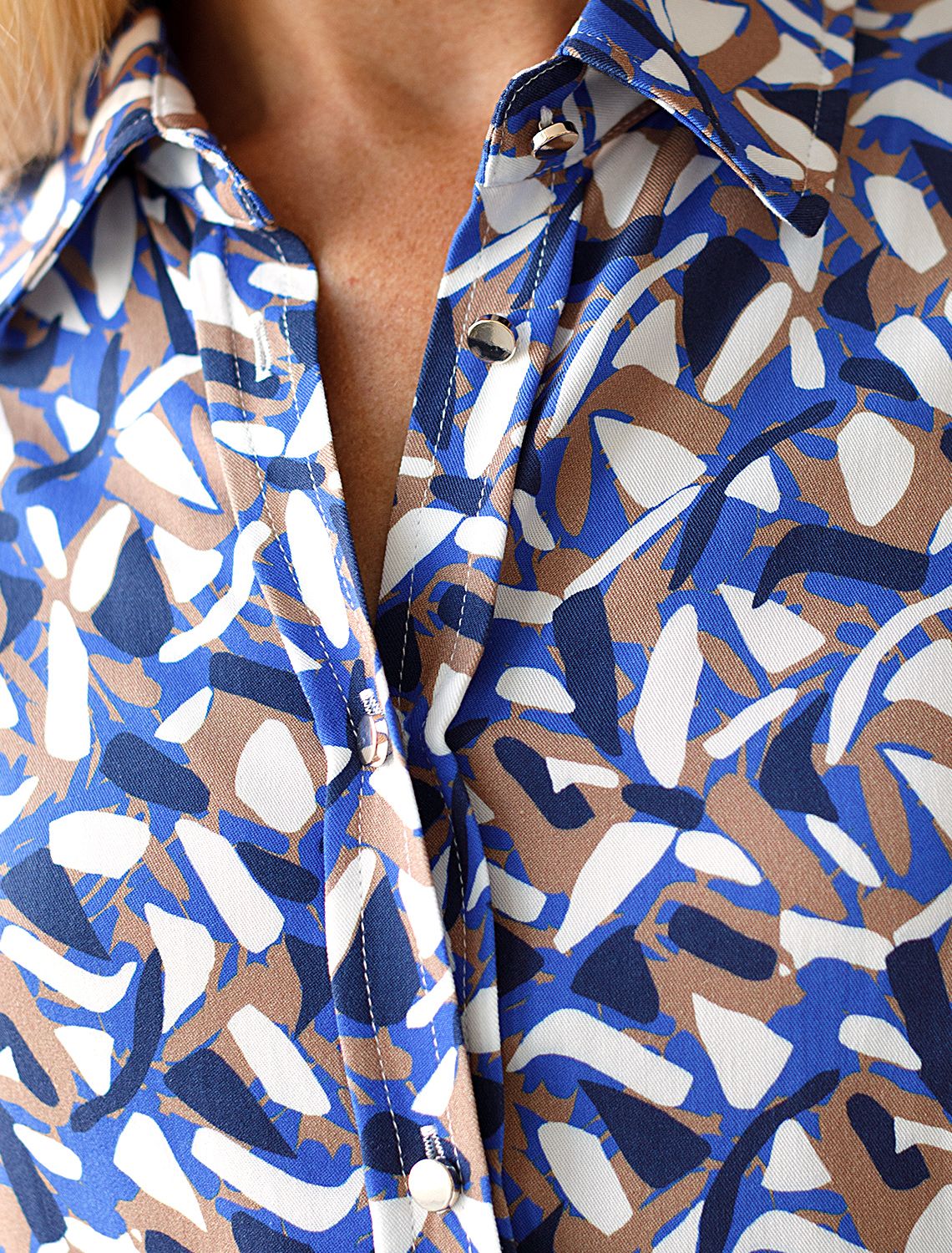 картинка Платье женское синий-бежевый от магазина Одежда+