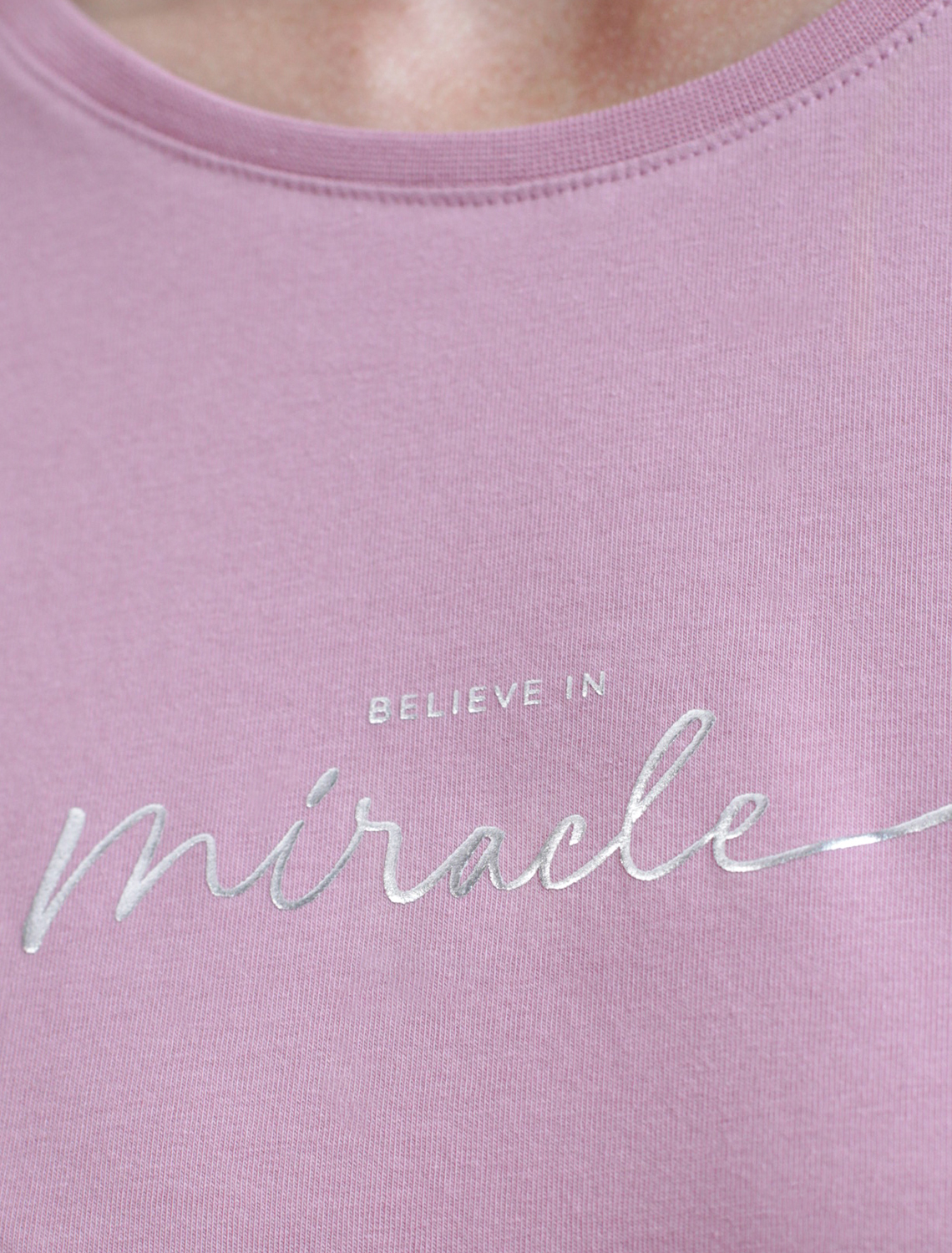 картинка Футболка женская пыльно-розовый_miracle магазин Одежда+ являющийся официальным дистрибьютором в России 
