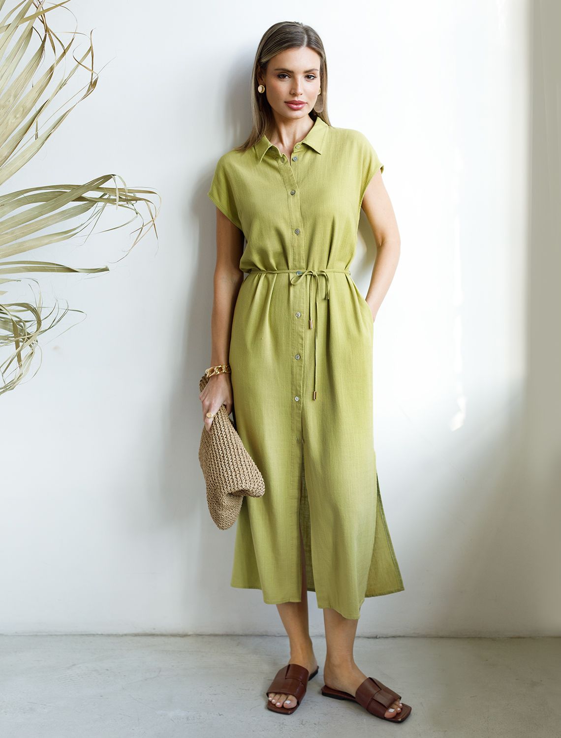 картинка Платье женское салатовый магазин Одежда+ являющийся официальным дистрибьютором в России 