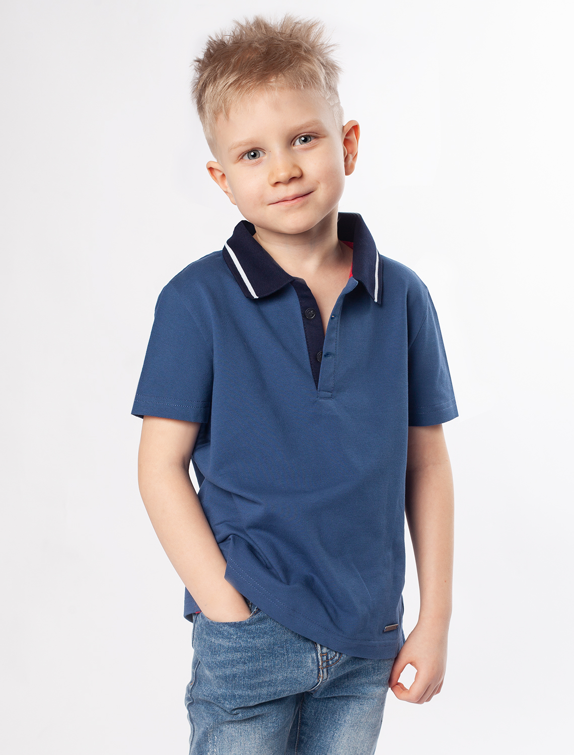 картинка Футболка для мальчиков светло-синий магазин Одежда+ являющийся официальным дистрибьютором в России 