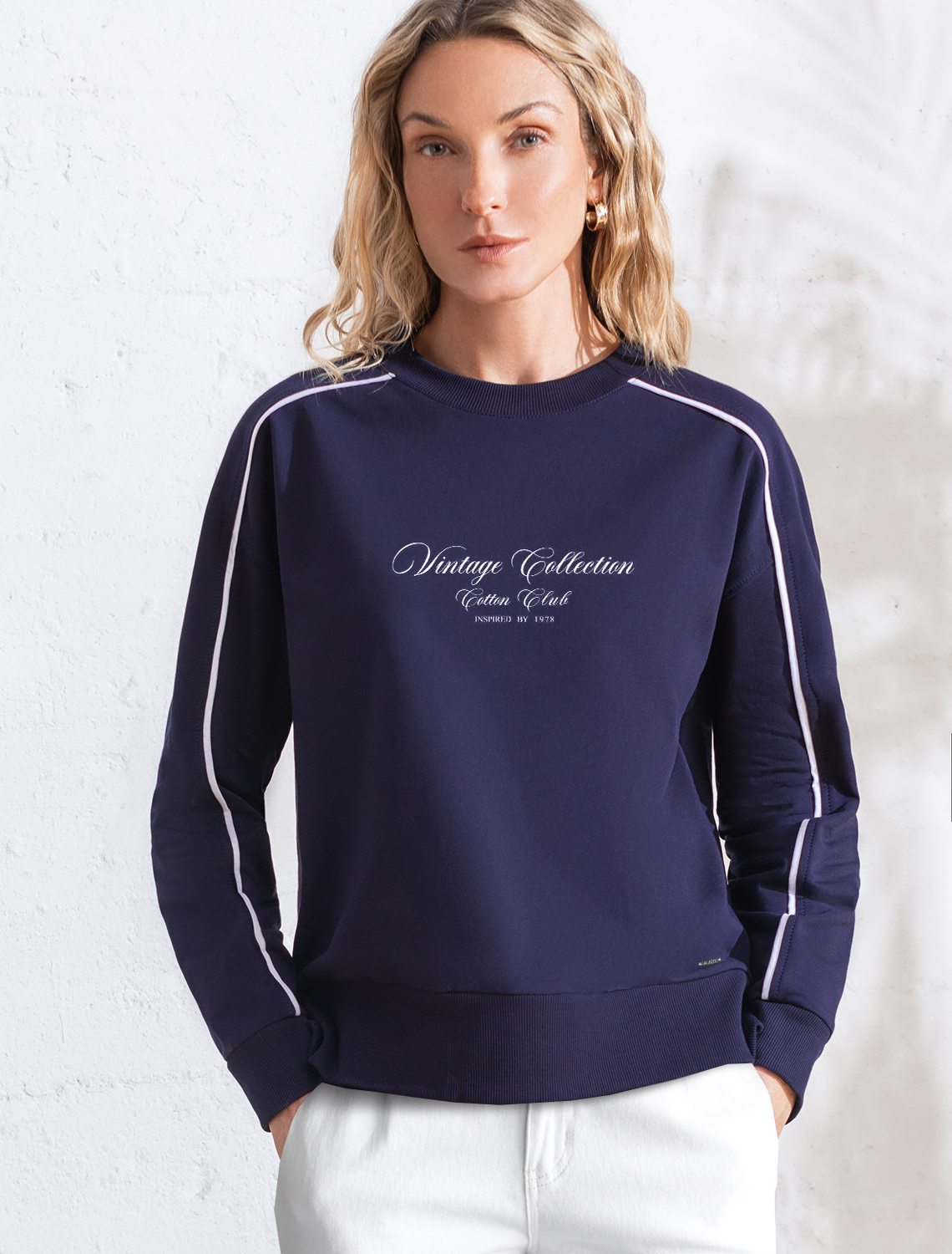 Джемпер женский т.синий_cotton club