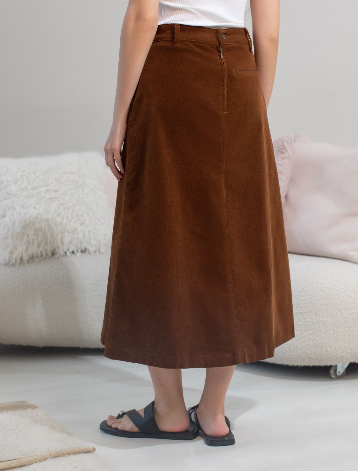 картинка Юбка женская светло-коричневый магазин Одежда+ являющийся официальным дистрибьютором в России 