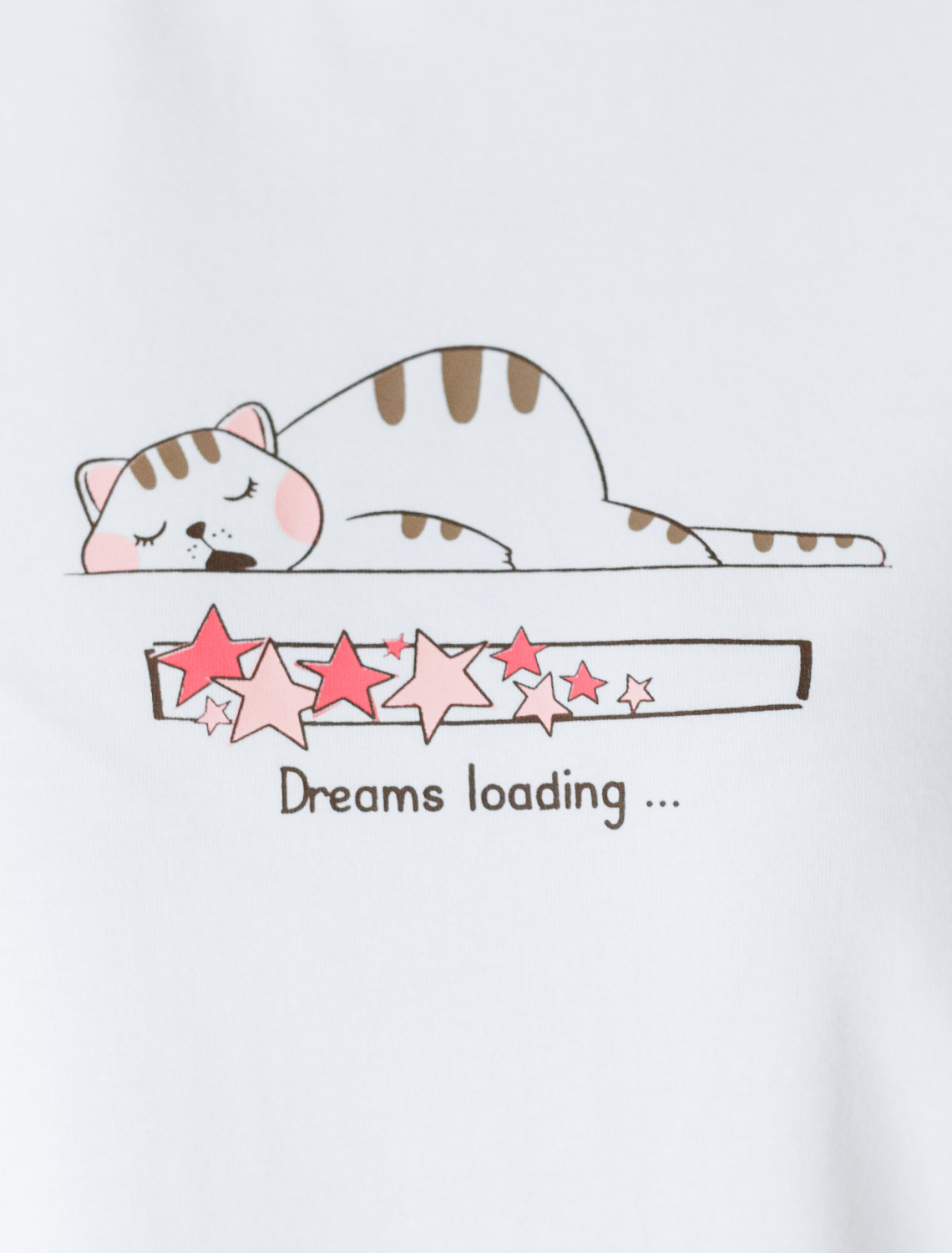 картинка Футболка женская белый_dreams loading от магазина Одежда+