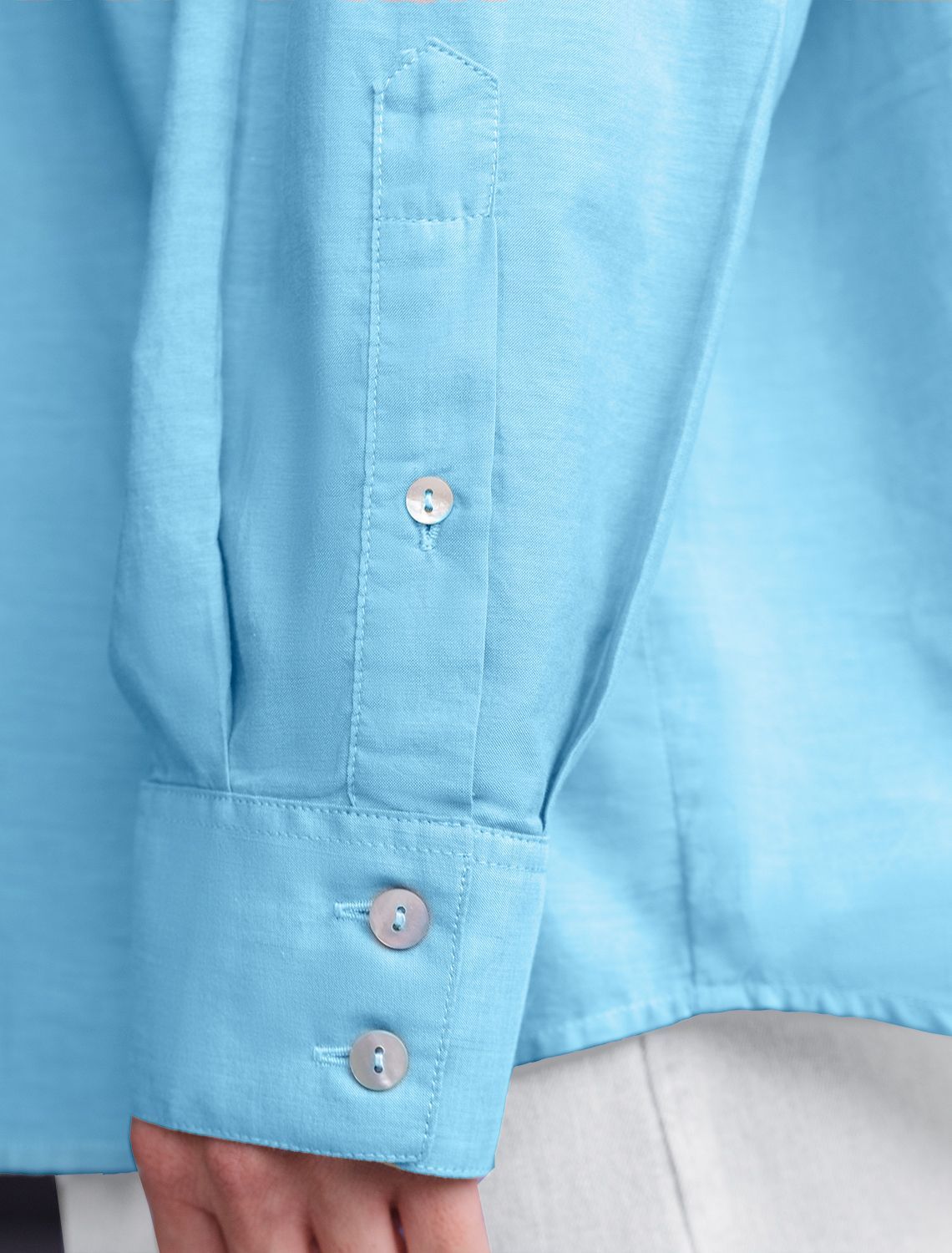 картинка Блузка женская лазурно-голубой от магазина Одежда+