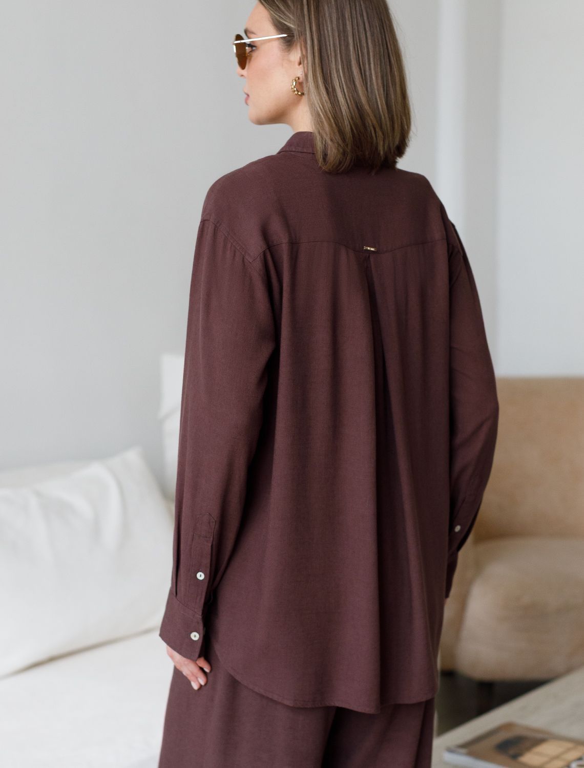 картинка Блузка женская коричневый от магазина Одежда+