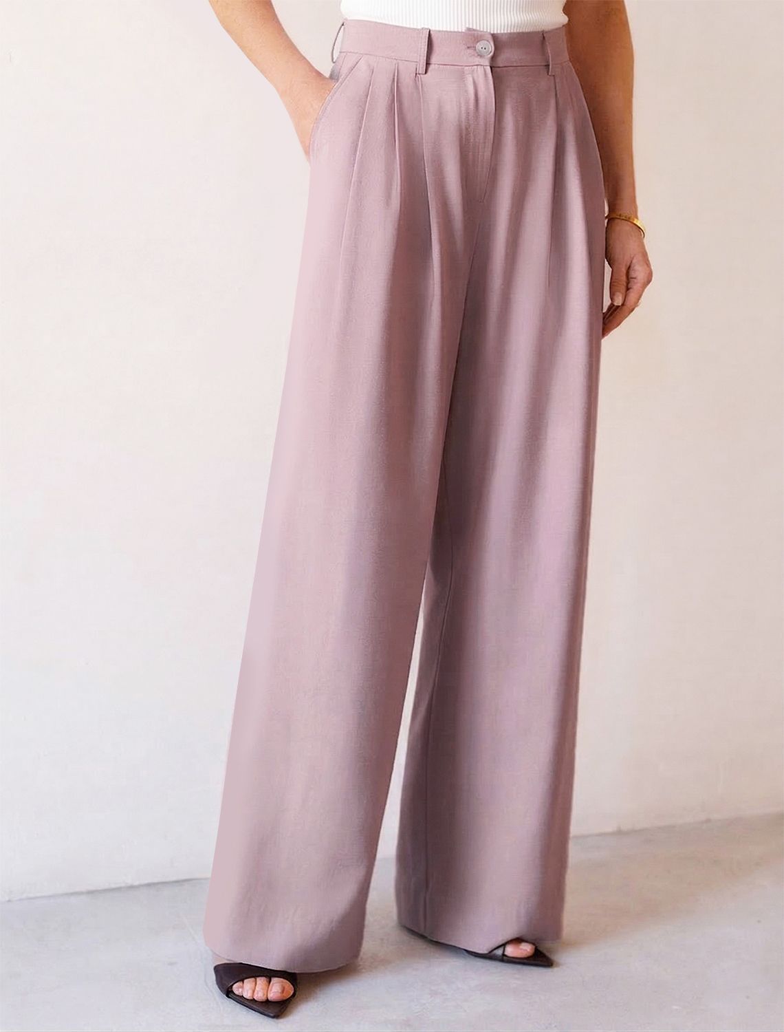 картинка Брюки женские зефирно-розовый магазин Одежда+ являющийся официальным дистрибьютором в России 