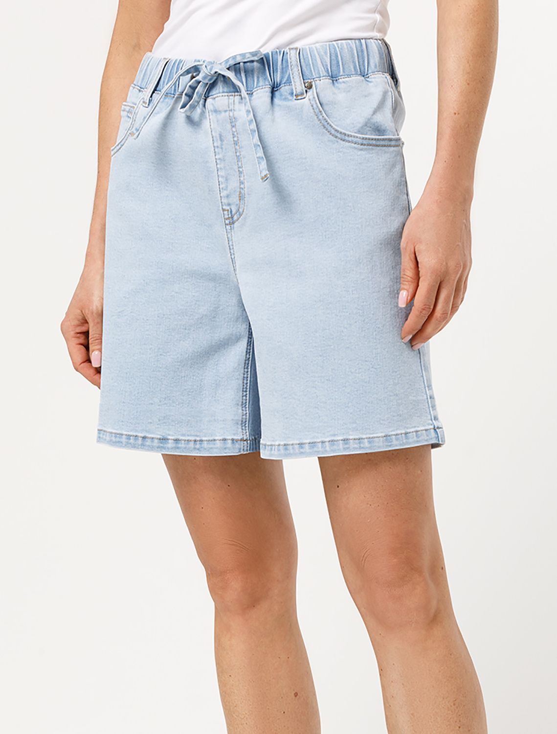 картинка Шорты женские светло-голубой магазин Одежда+ являющийся официальным дистрибьютором в России 