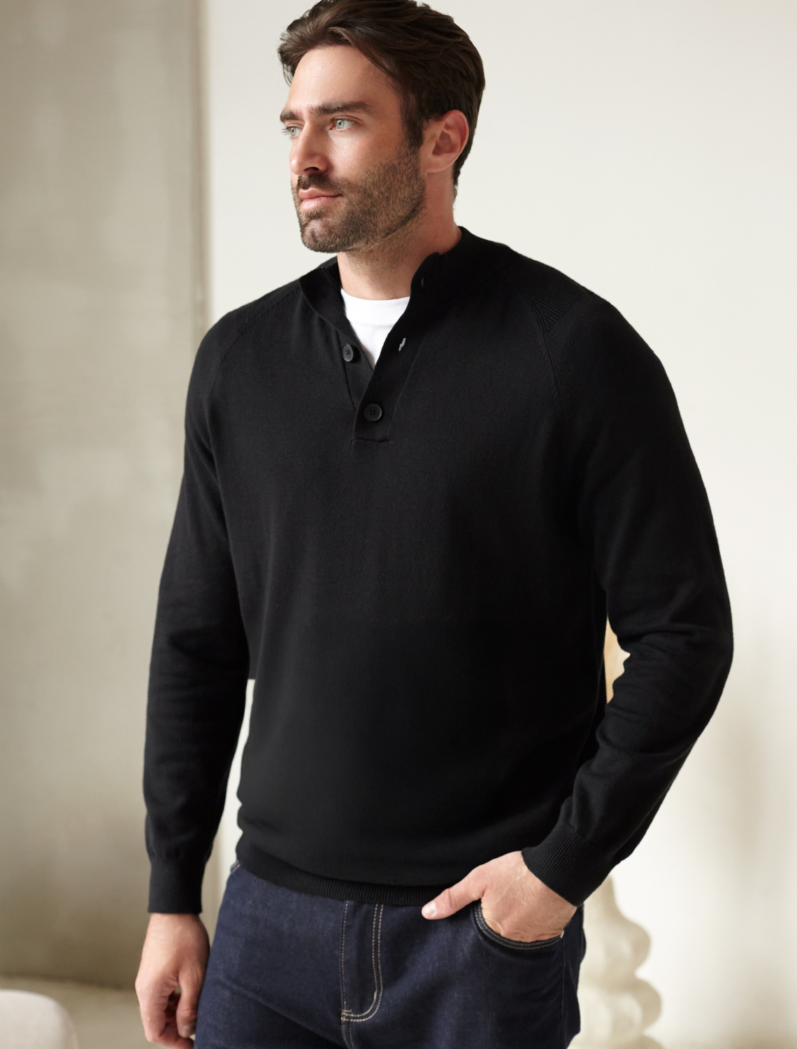 картинка Джемпер мужской черный от магазина Одежда+