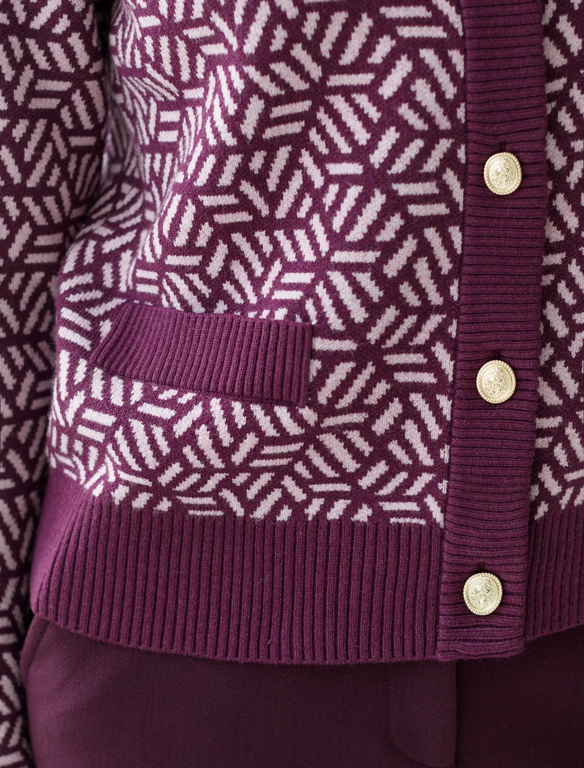 картинка Кардиган женский пурпурный магазин Одежда+ являющийся официальным дистрибьютором в России 