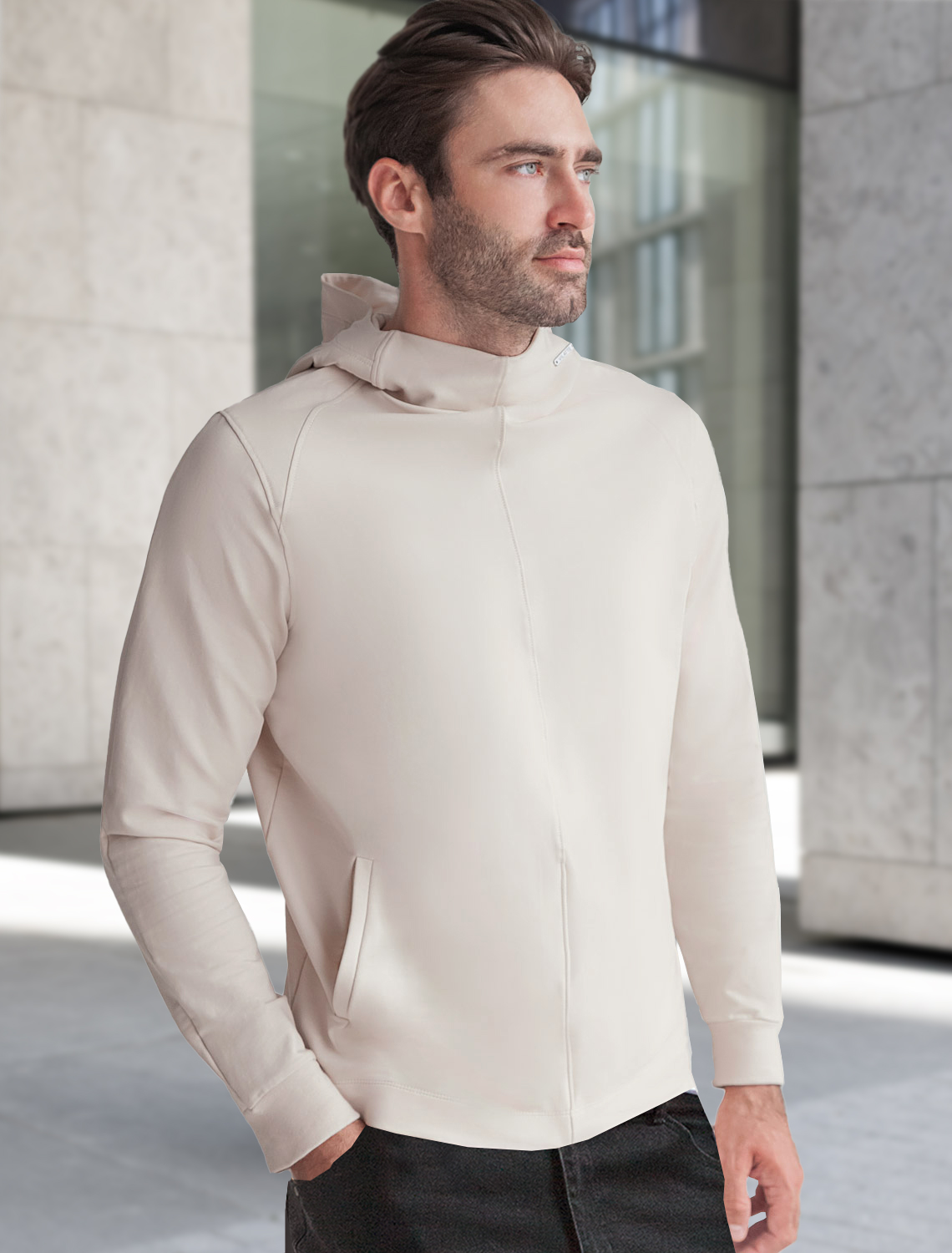 картинка Джемпер мужской бежевый магазин Одежда+ являющийся официальным дистрибьютором в России 