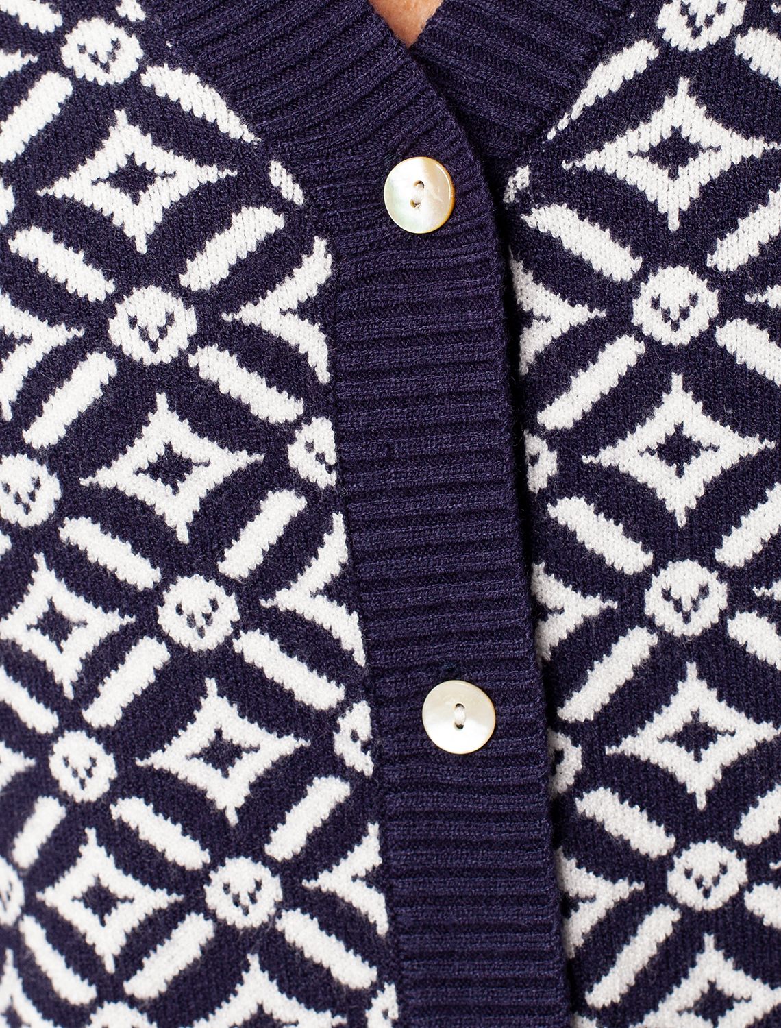 картинка Кардиган женский синий-белый магазин Одежда+ являющийся официальным дистрибьютором в России 