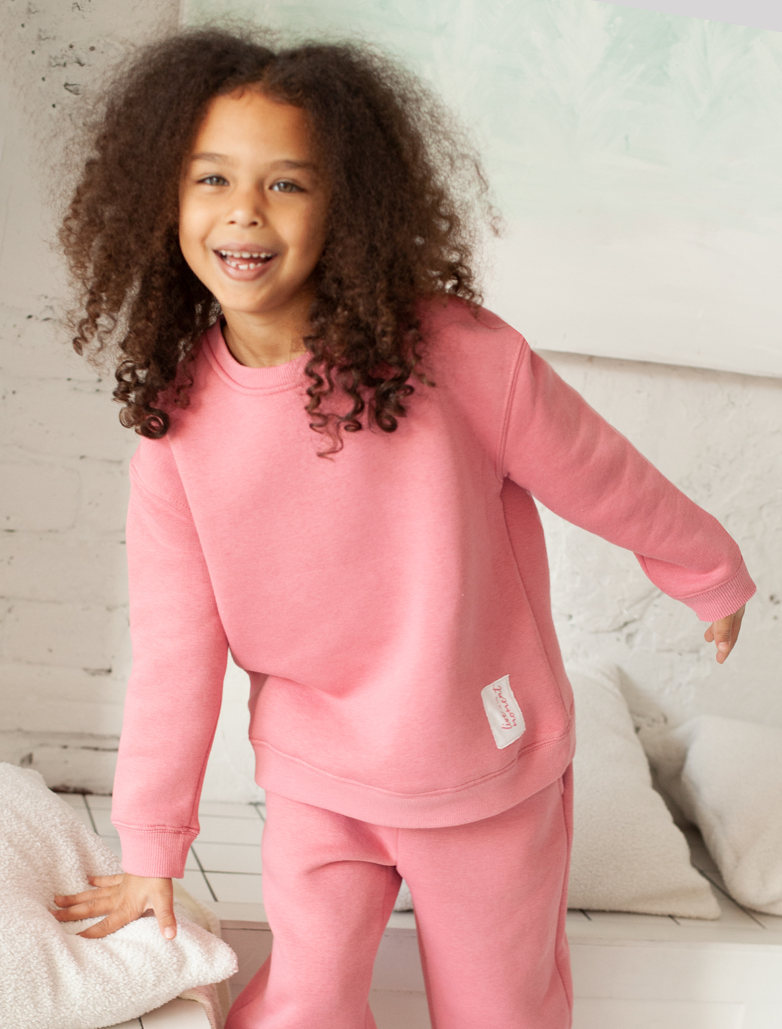 картинка Джемпер для девочки розовый магазин Одежда+ являющийся официальным дистрибьютором в России 