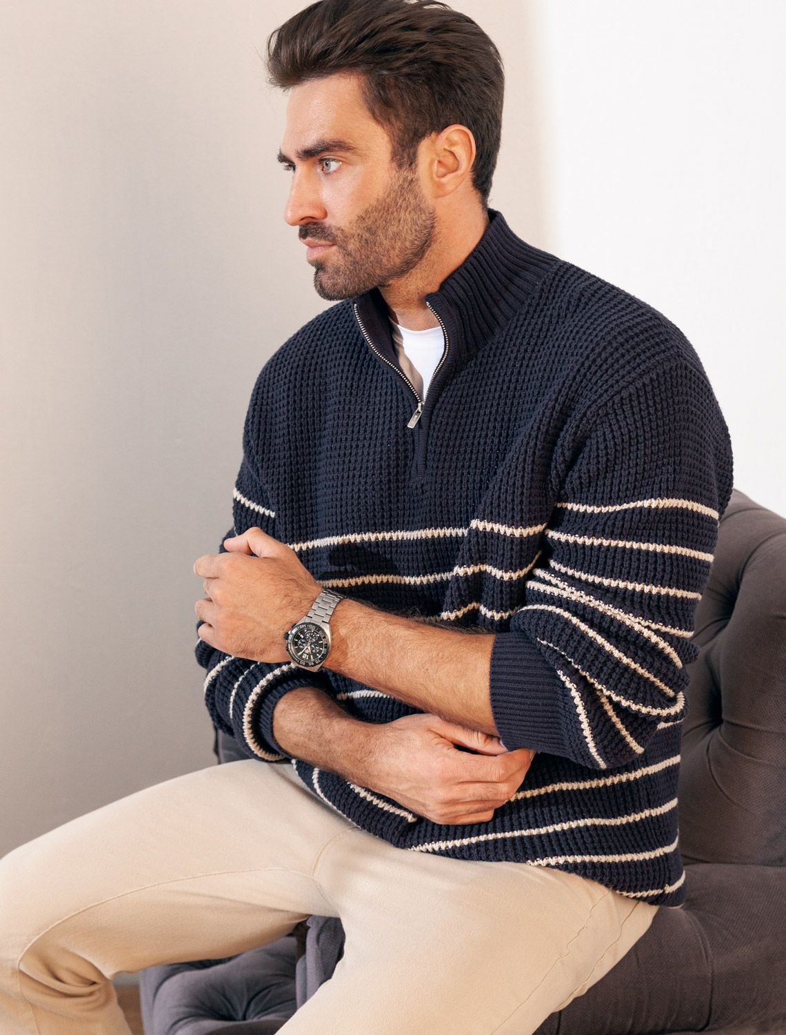 картинка Джемпер мужской темно-синий от магазина Одежда+