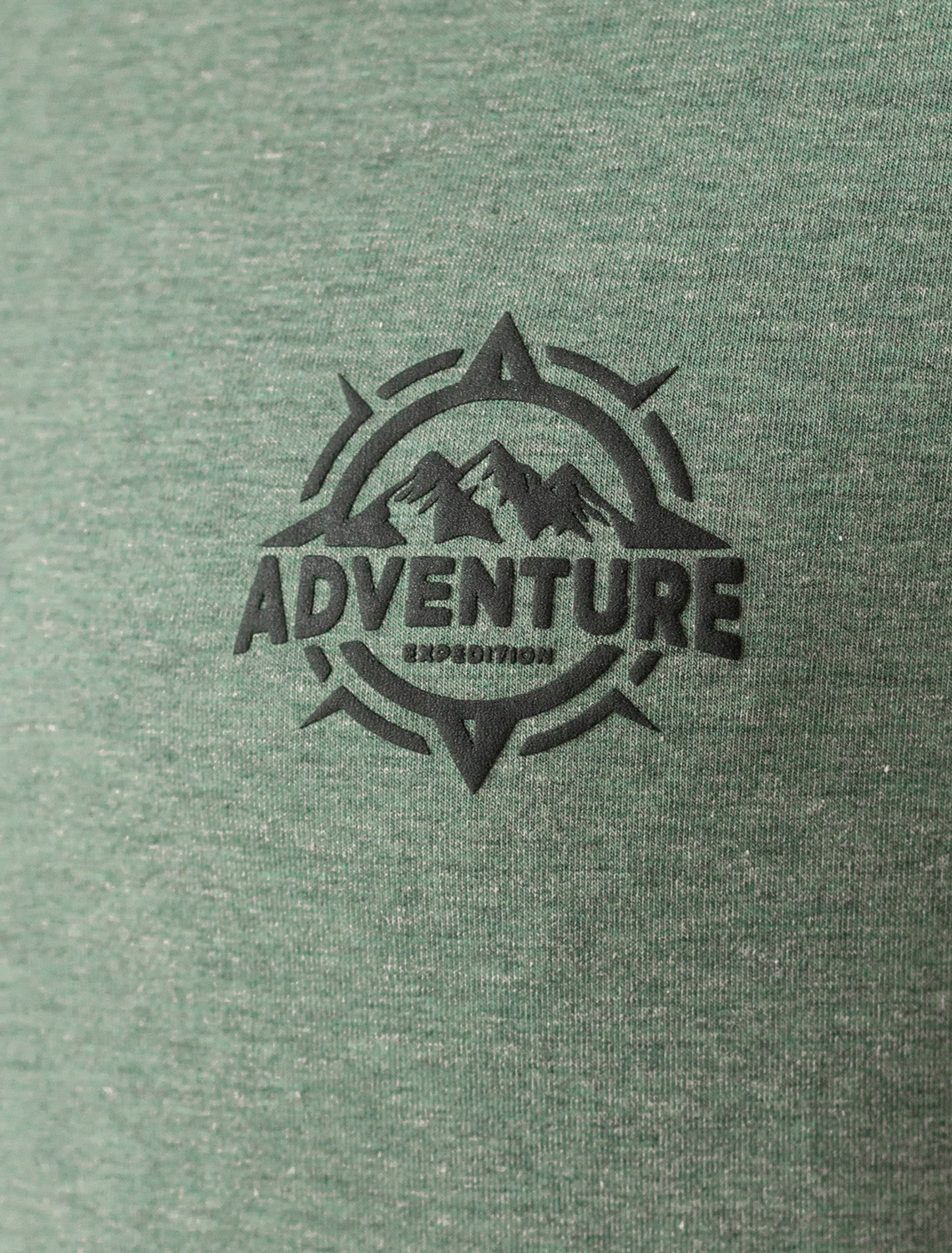 картинка Футболка мужская св.оливковый меланж_adventure от магазина Одежда+