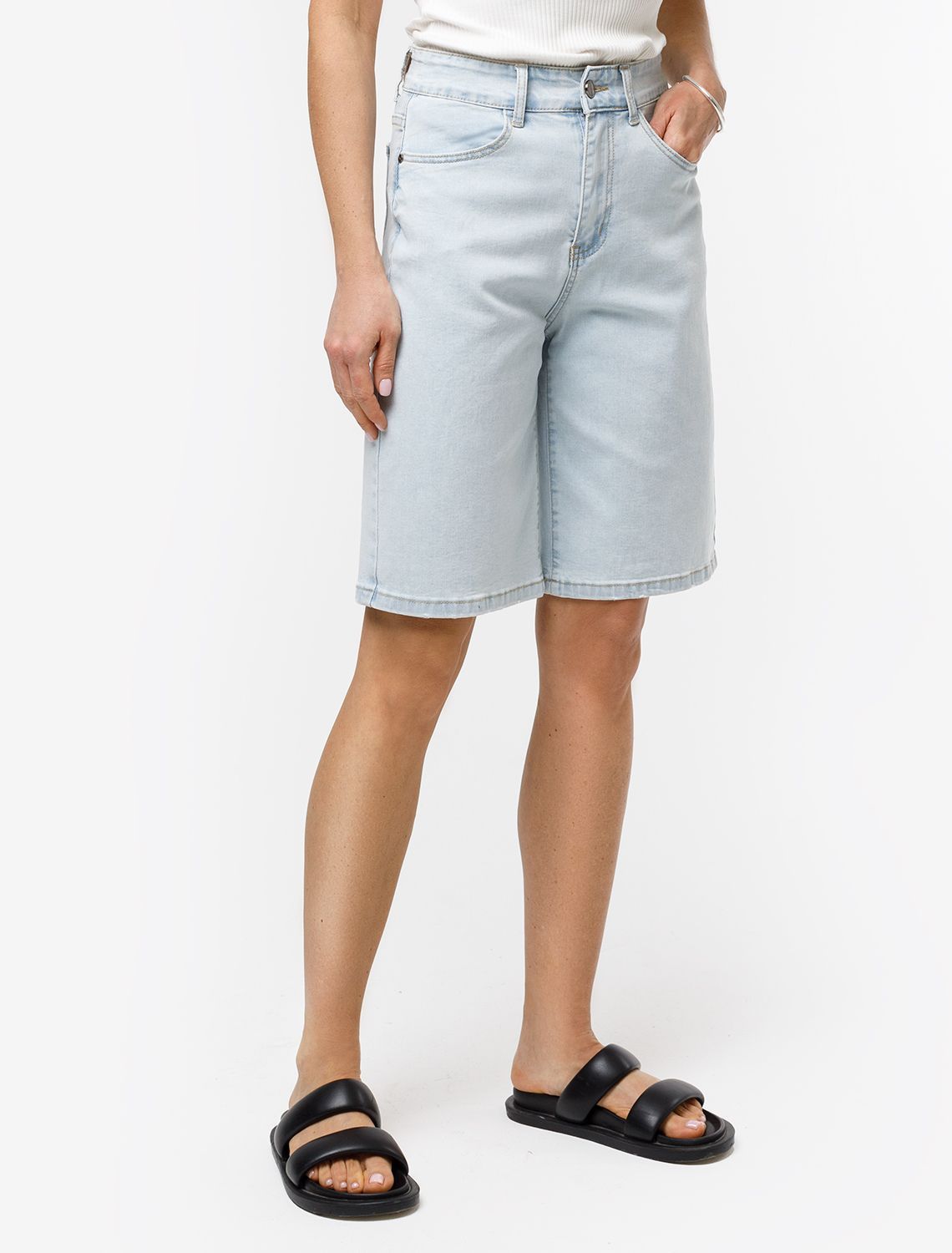 картинка Шорты женские голубой от магазина Одежда+