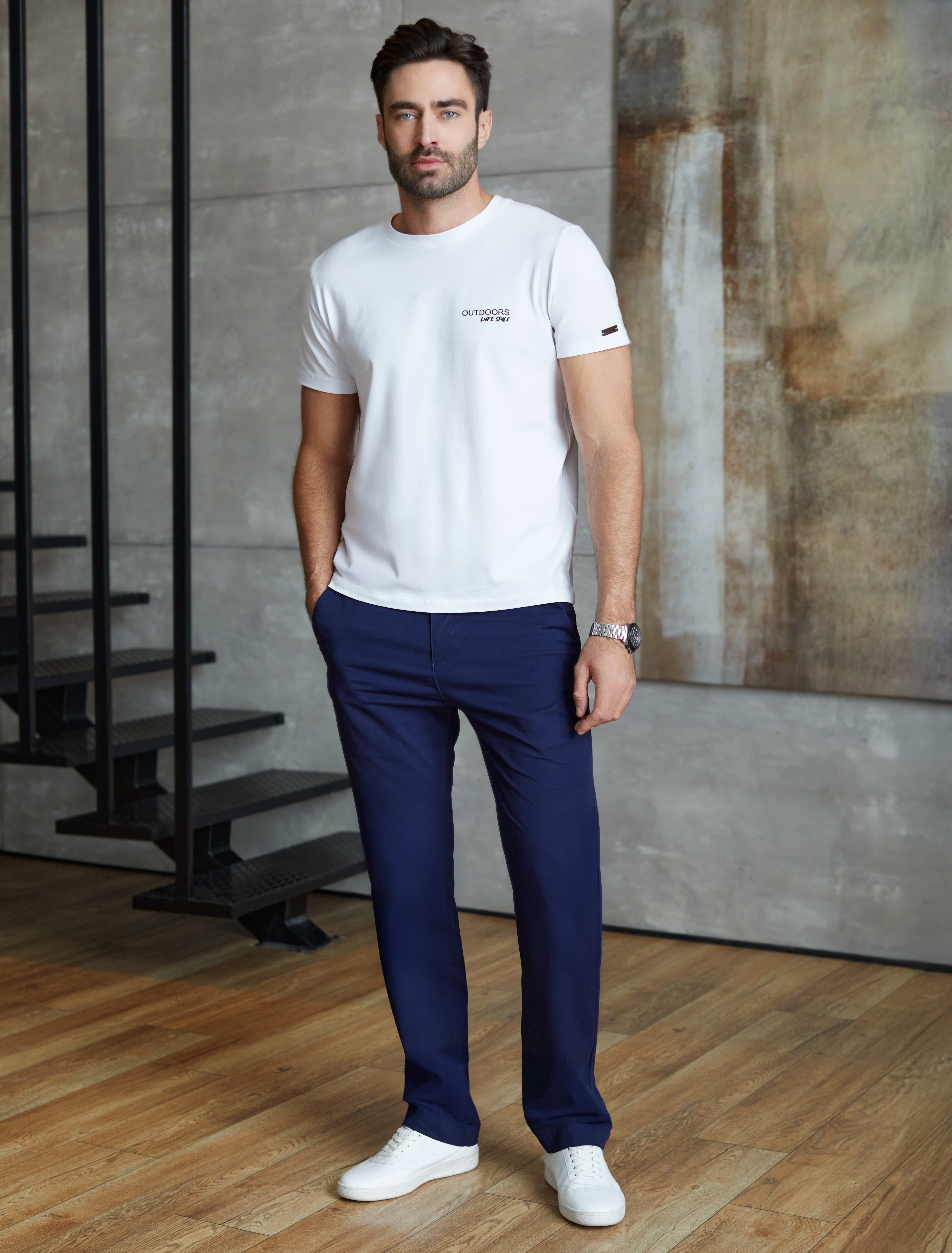 картинка Брюки мужские темно-синий от магазина Одежда+