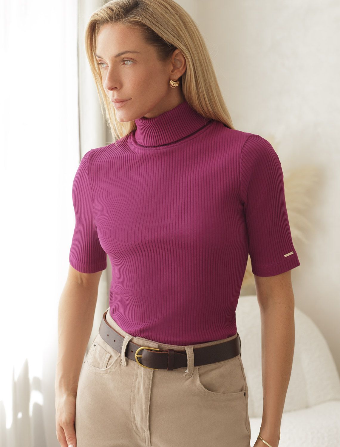 картинка Джемпер женский пурпурный магазин Одежда+ являющийся официальным дистрибьютором в России 