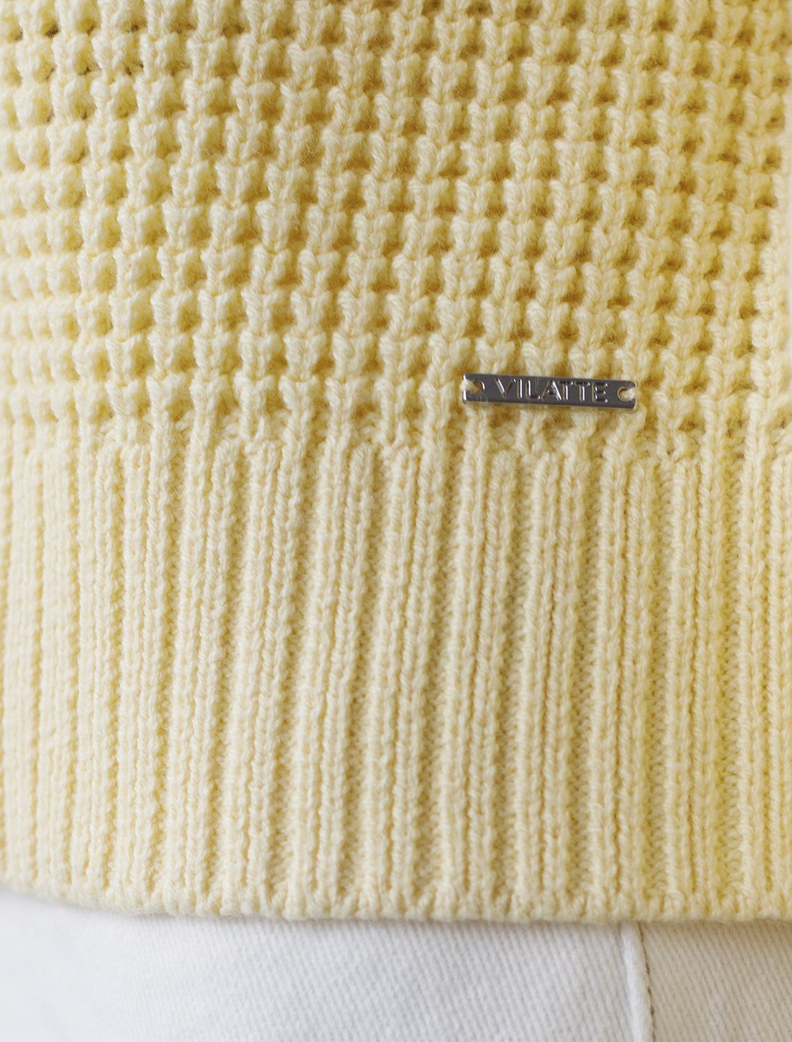 картинка Джемпер женский светло-желтый магазин Одежда+ являющийся официальным дистрибьютором в России 